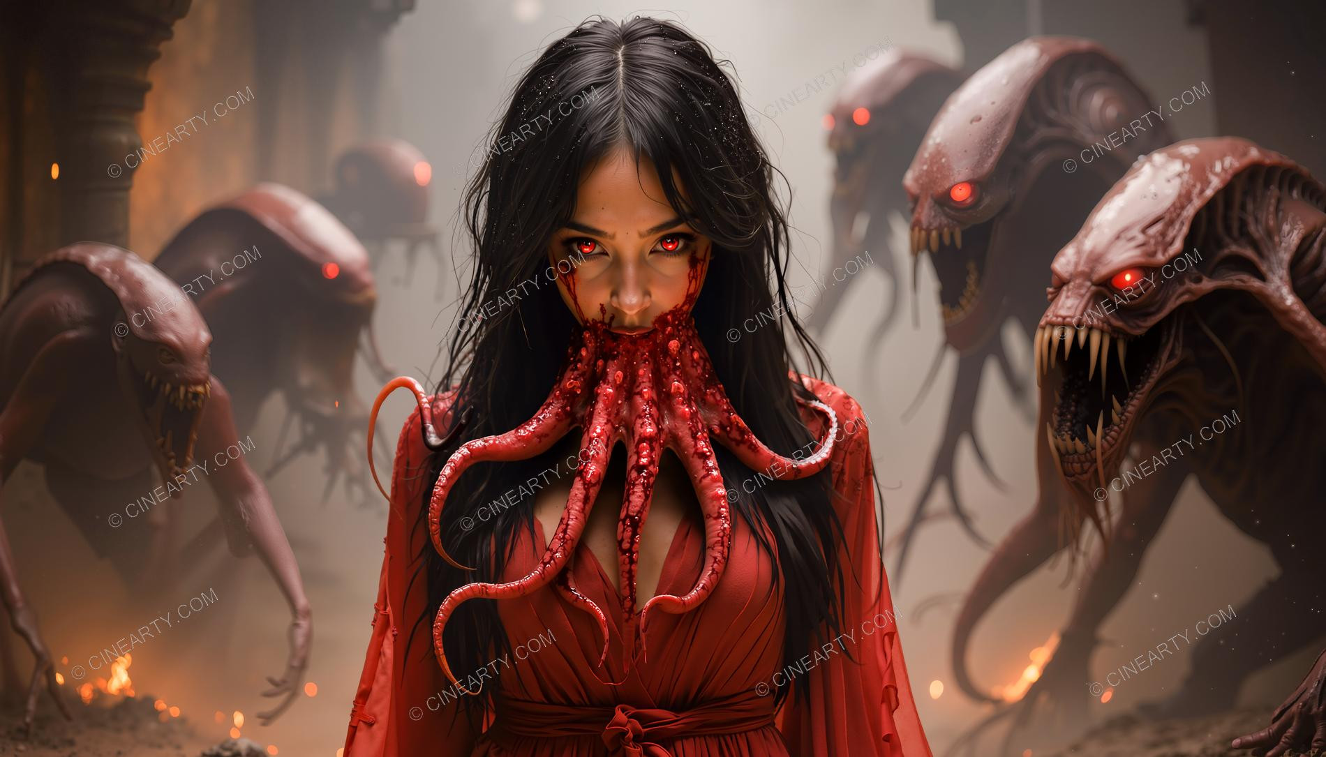 Octopus-Woman Hybrid 76865