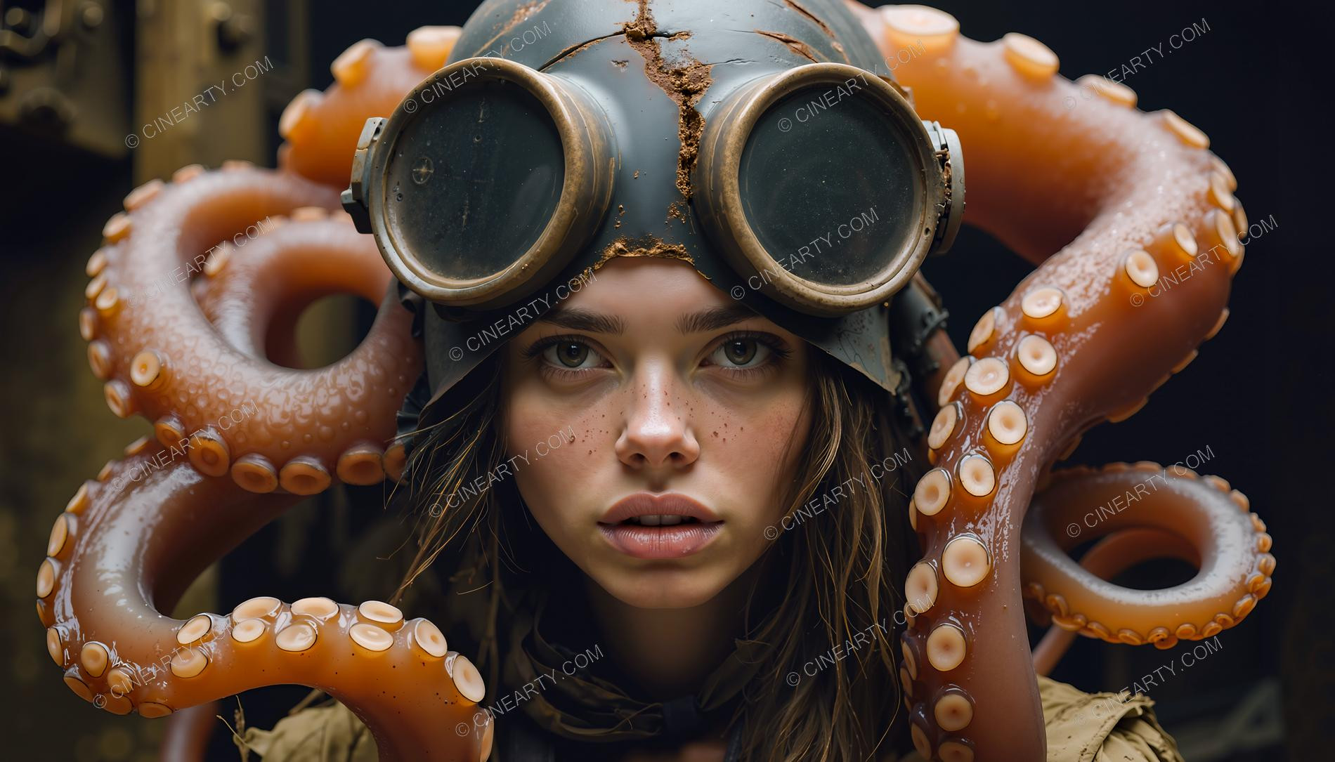 Octopus-Woman Hybrid Portrait 23614