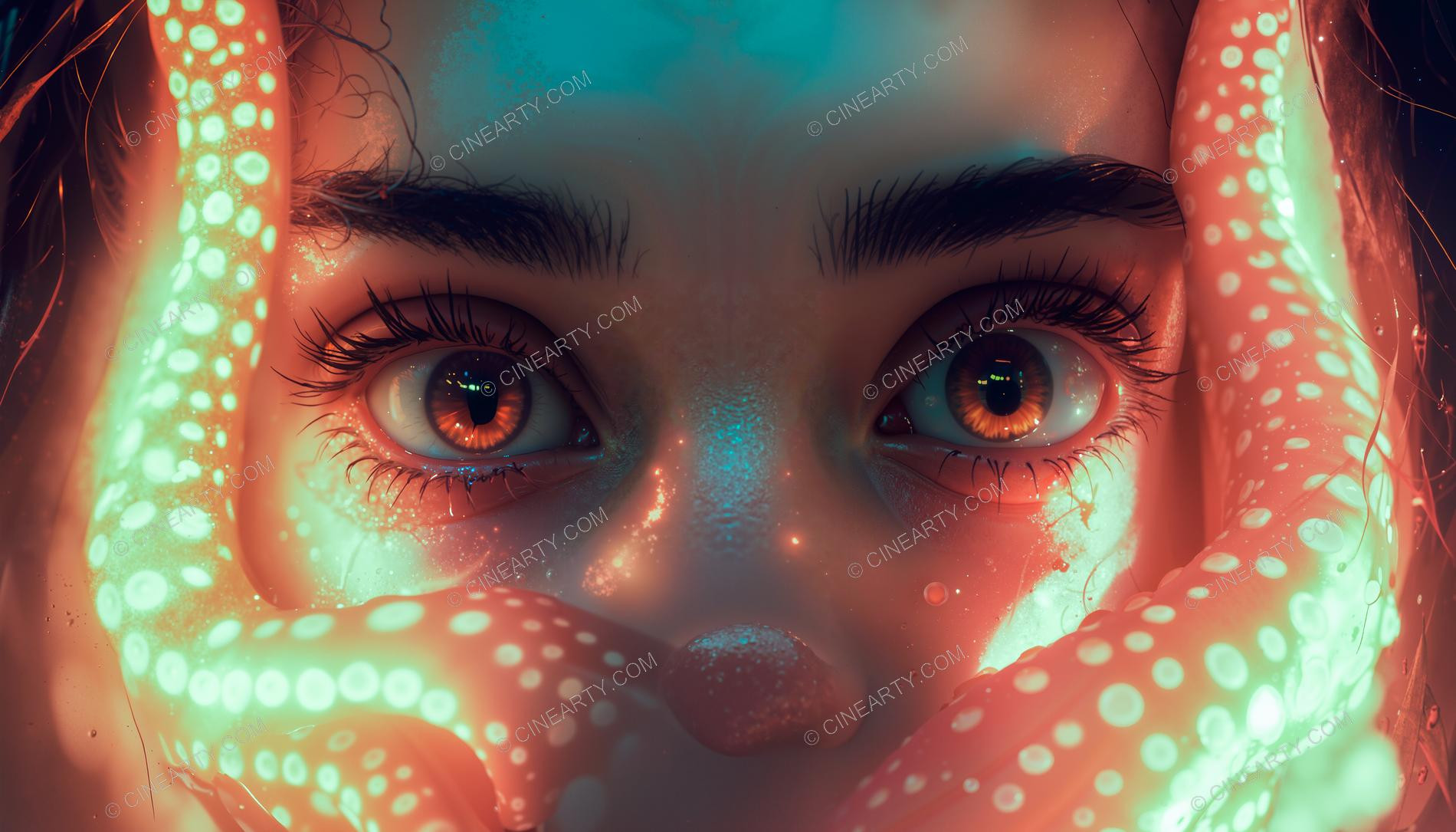 Octopus-Woman Hybrid Portrait 99858