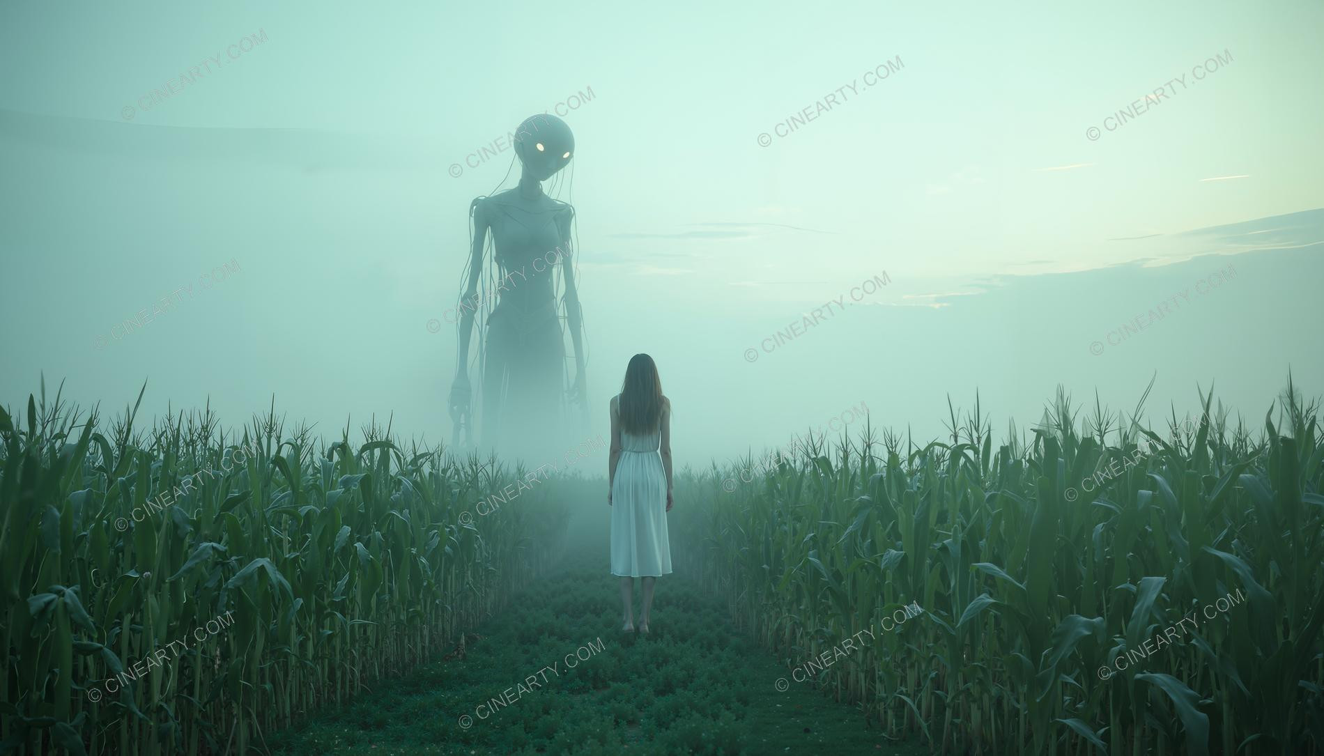 Alien Monster on a Fields 24828