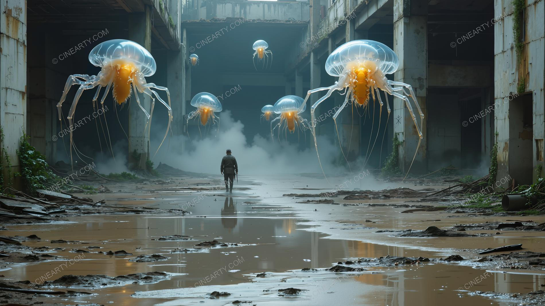 Alien Monster on Abandoned Factory 16001