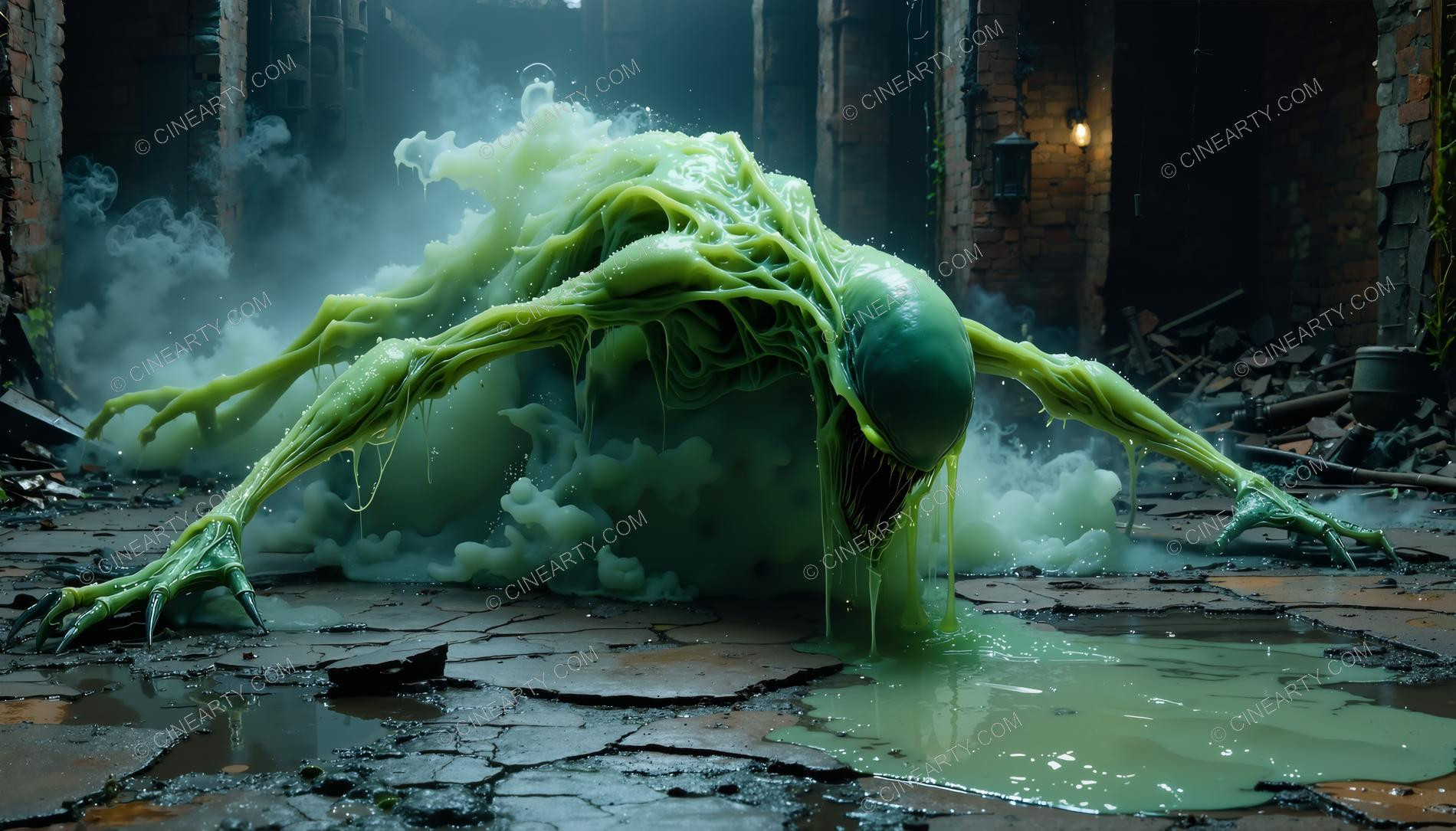 Alien Monster on Abandoned Factory 06573