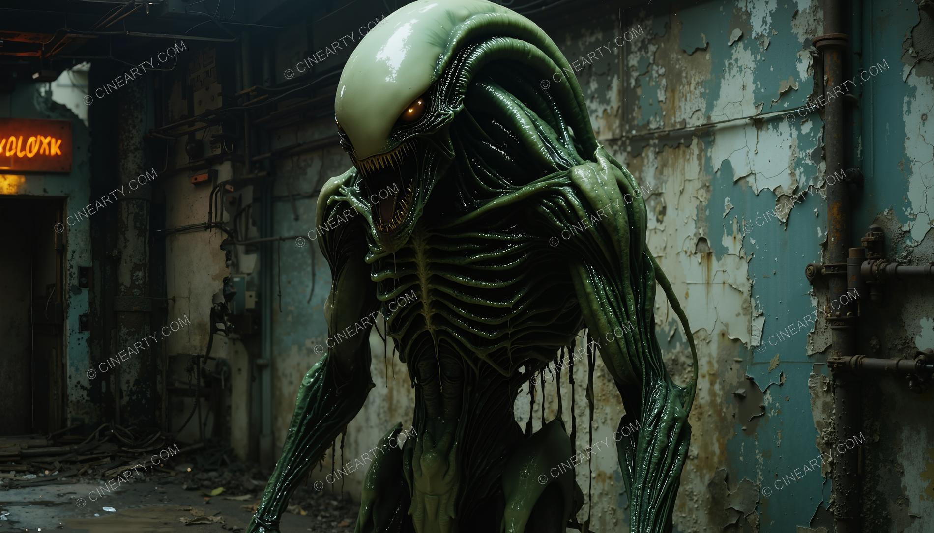 Alien Monster on Abandoned Factory 47524