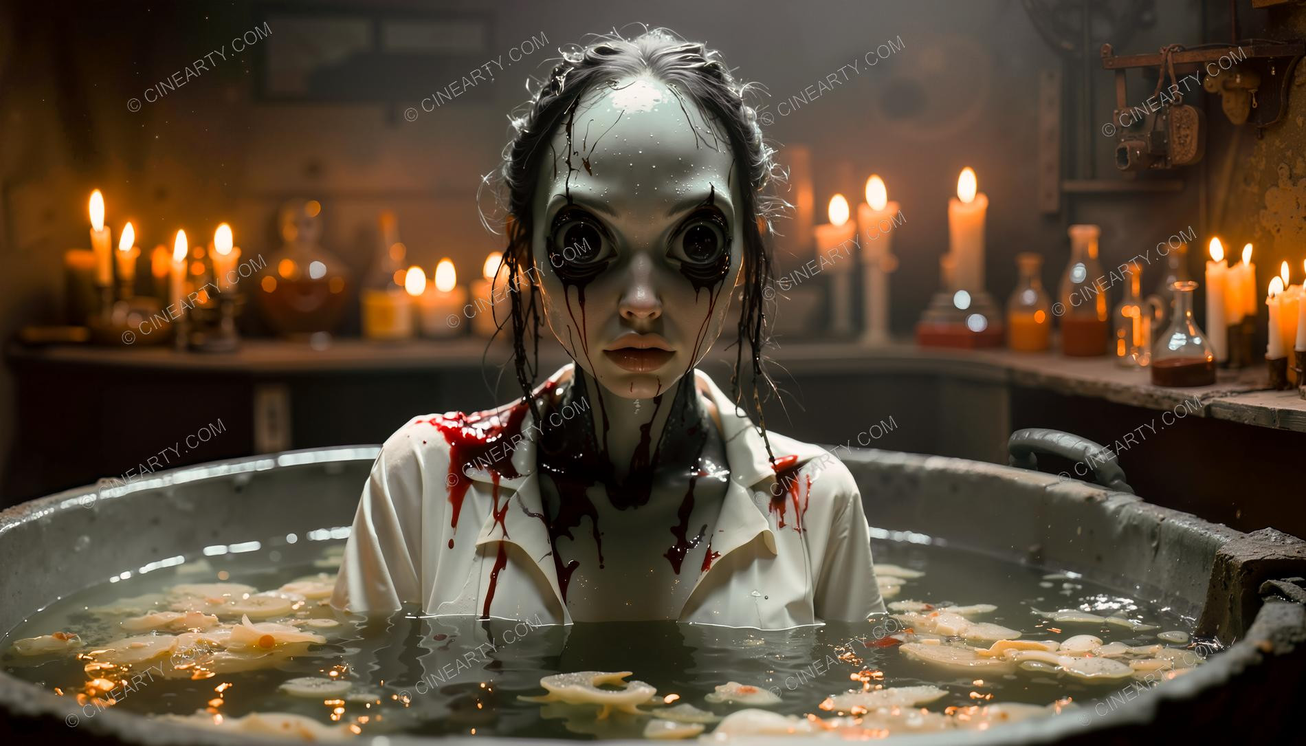 Octopus-Woman Hymera and Seafood 98580