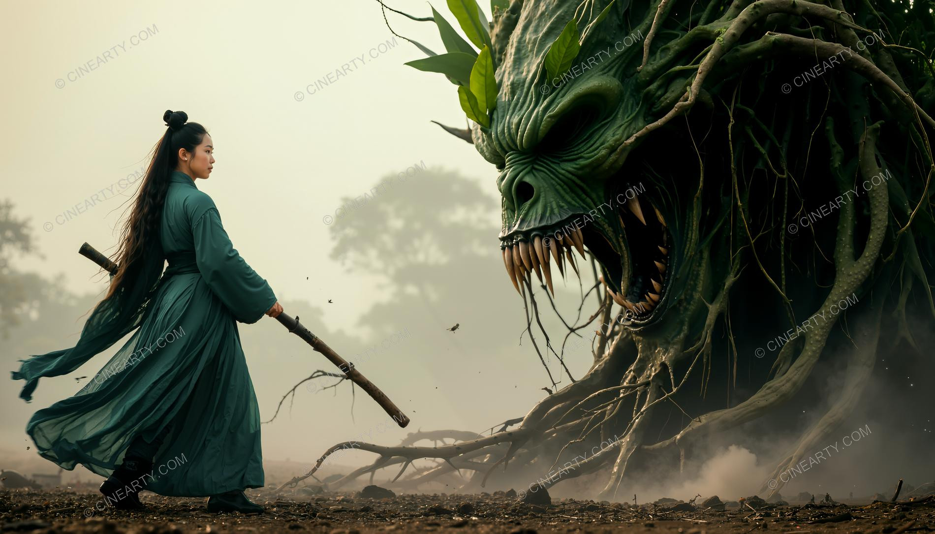 Dendro Dragon and Asian Women 42366