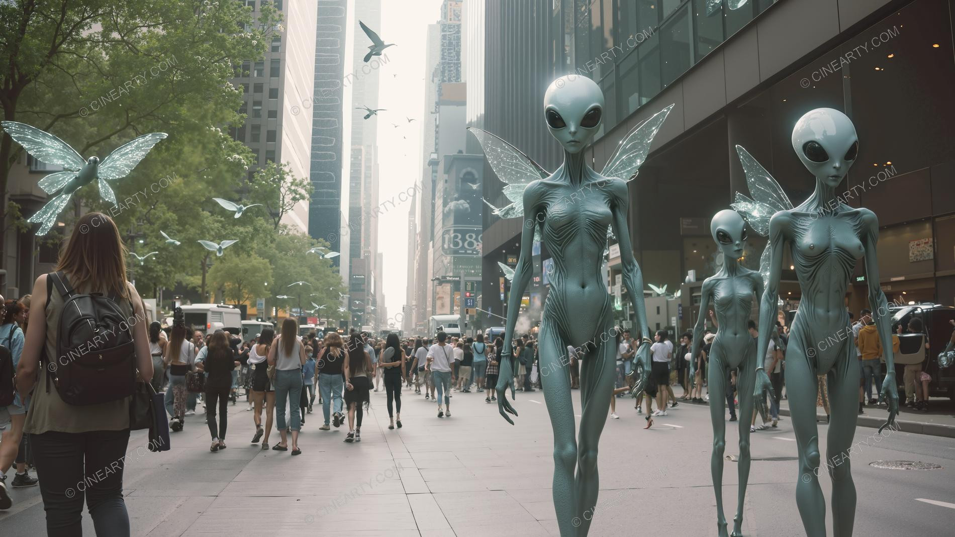 Classic Aliens Assimilated into Society 01644
