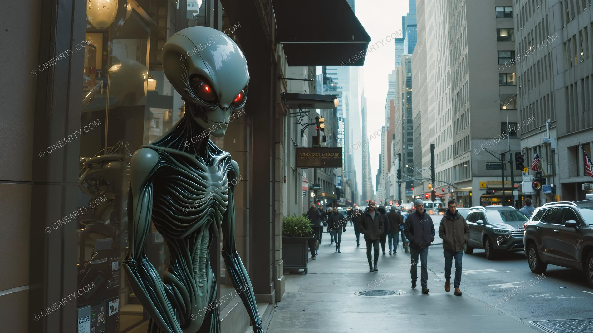 Classic Aliens Assimilated into Society 75637