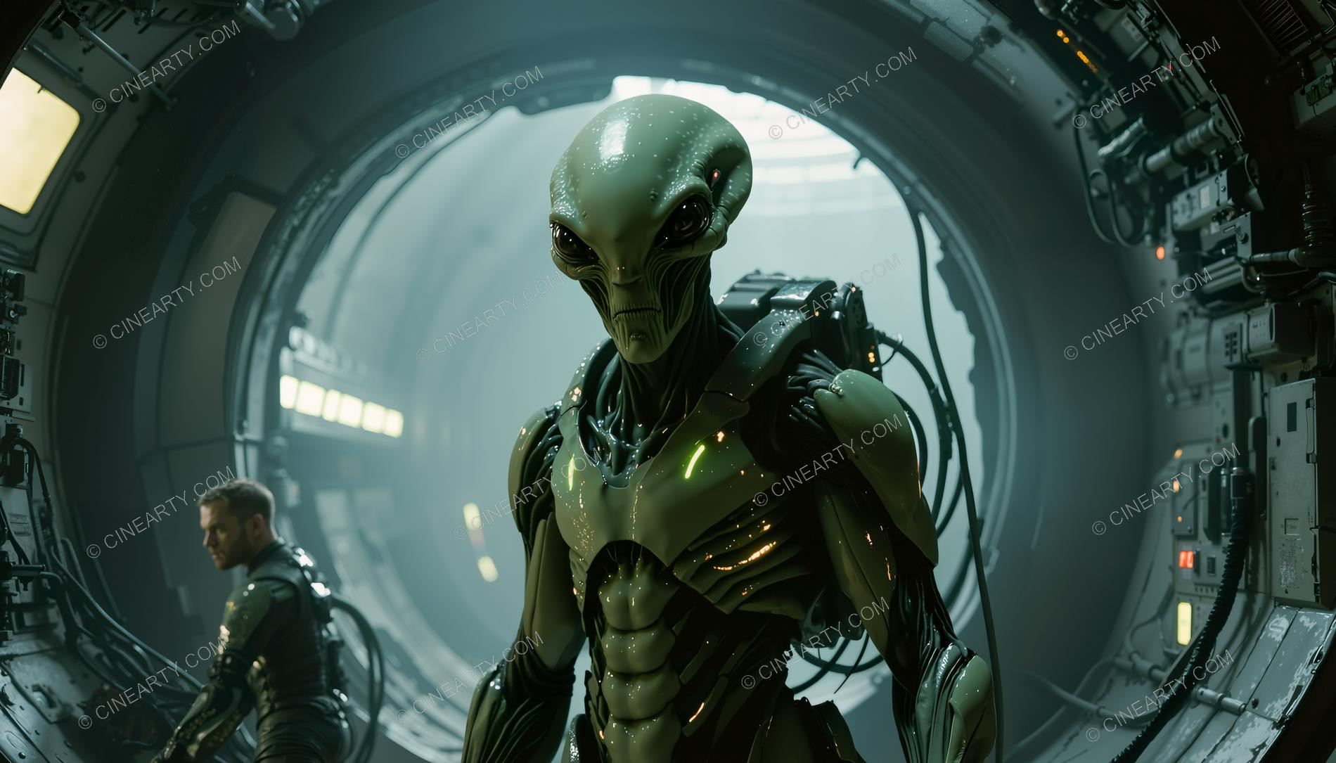 Humans and Aliens Cooperate in a Laboratory 02327