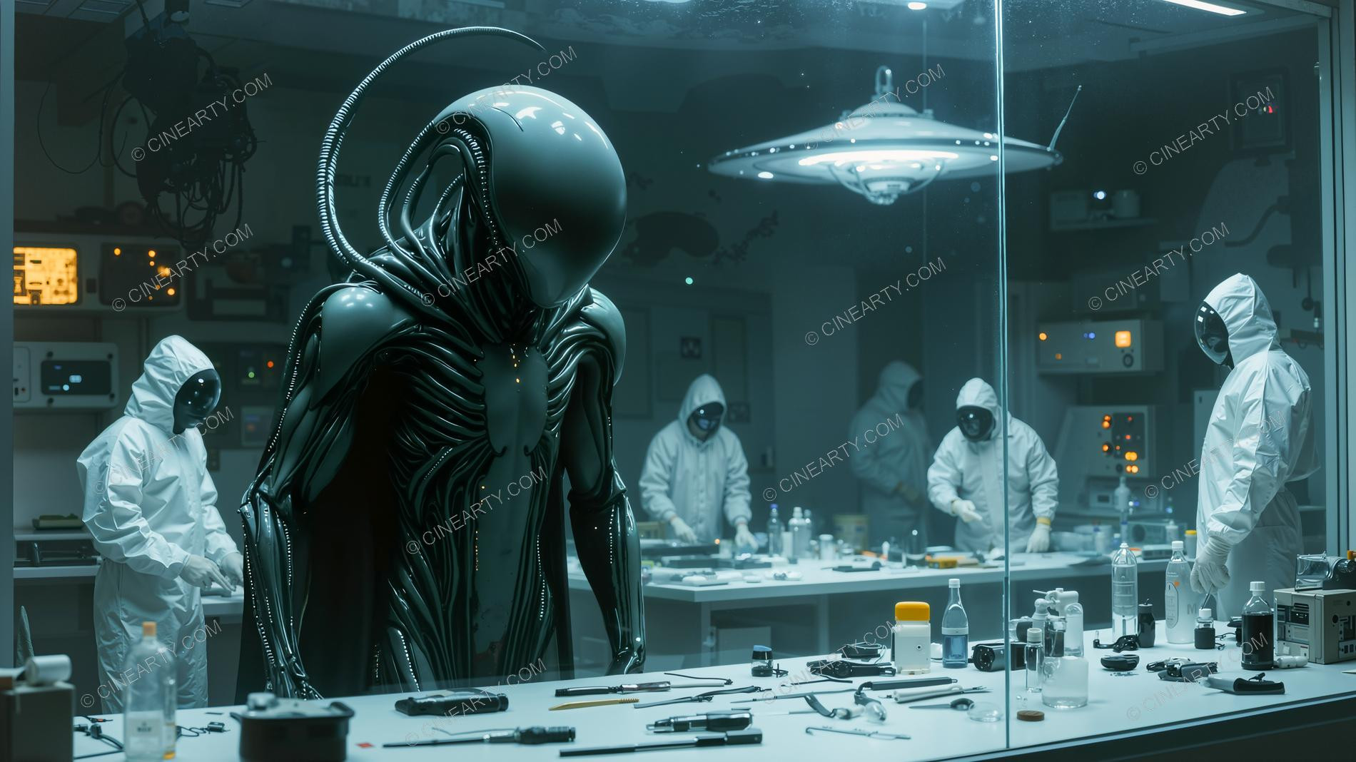 Humans and Aliens Cooperate in a Laboratory 89064