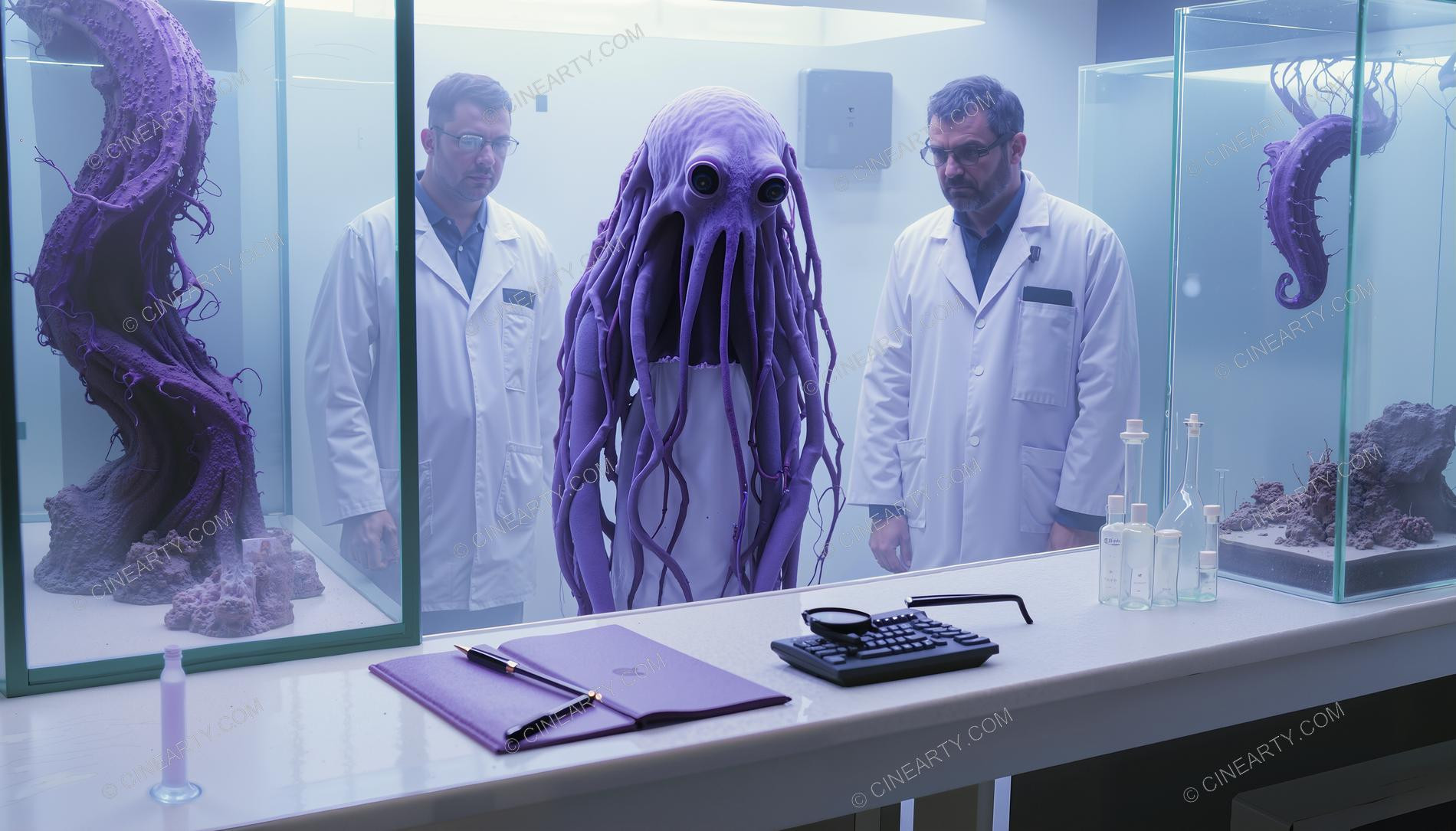 Humans and Aliens Cooperate in a Laboratory 41704