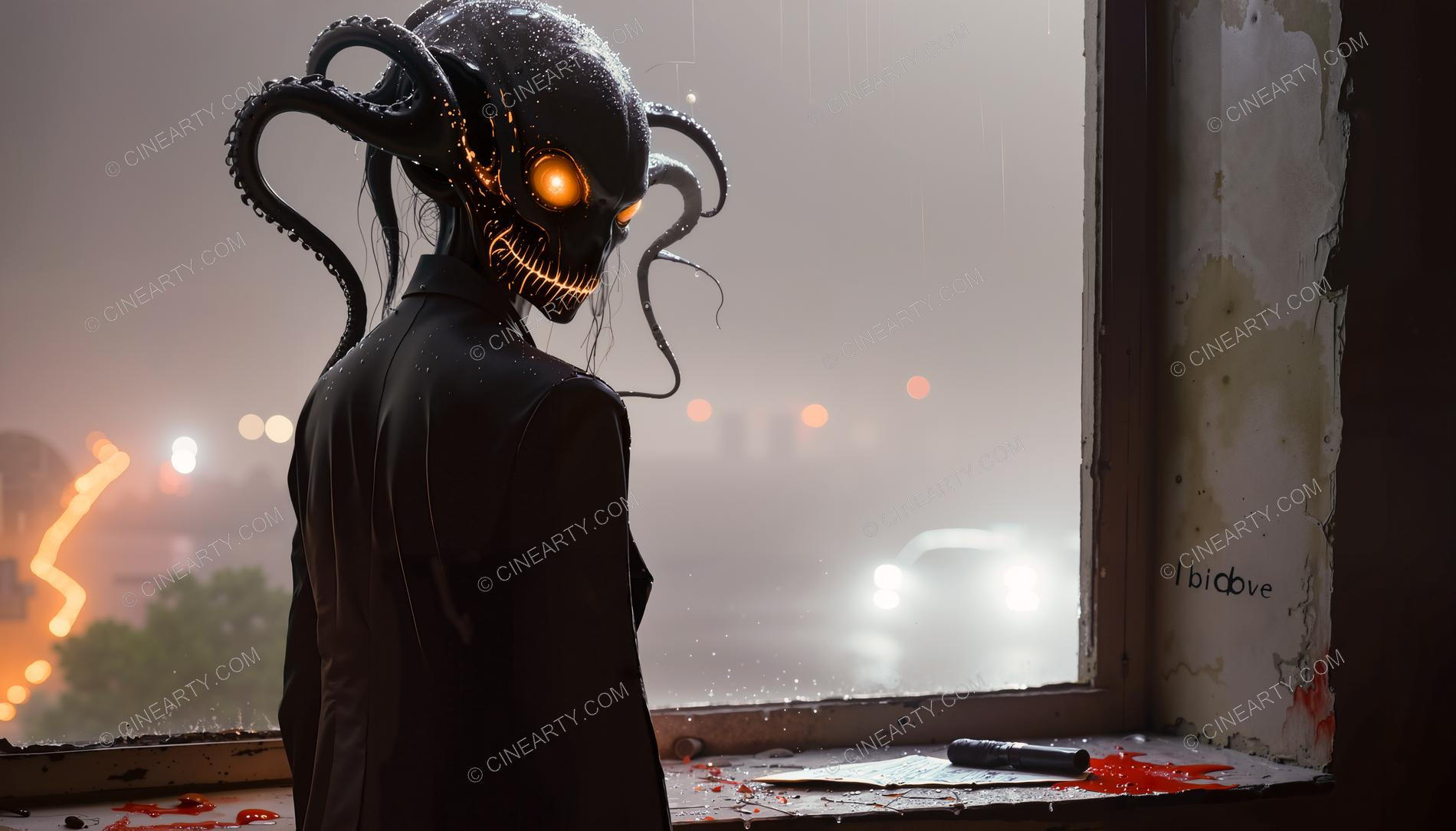 Octopus-like Alien Humanoids 00958