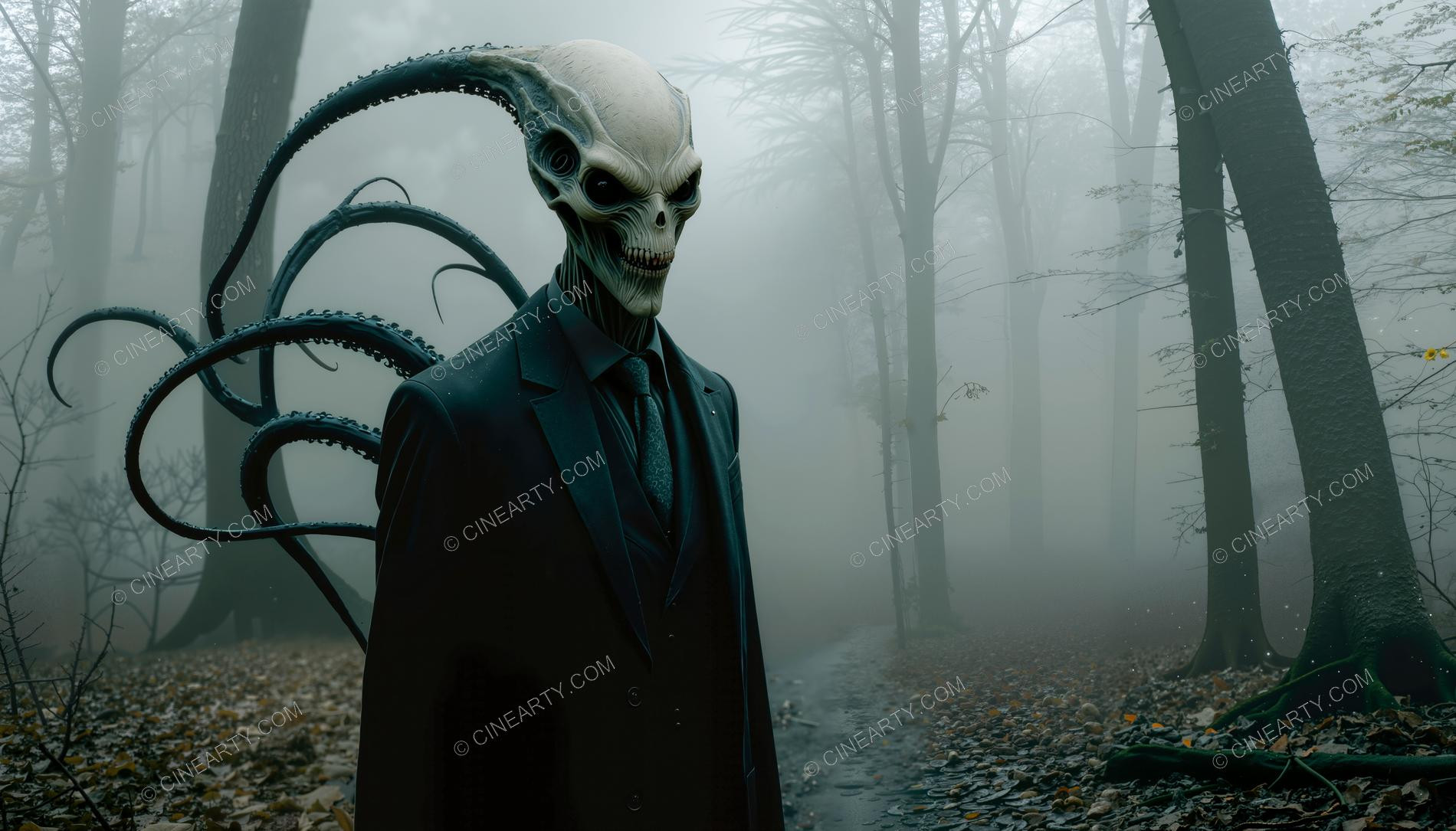 Octopus-like Alien Humanoids 81067