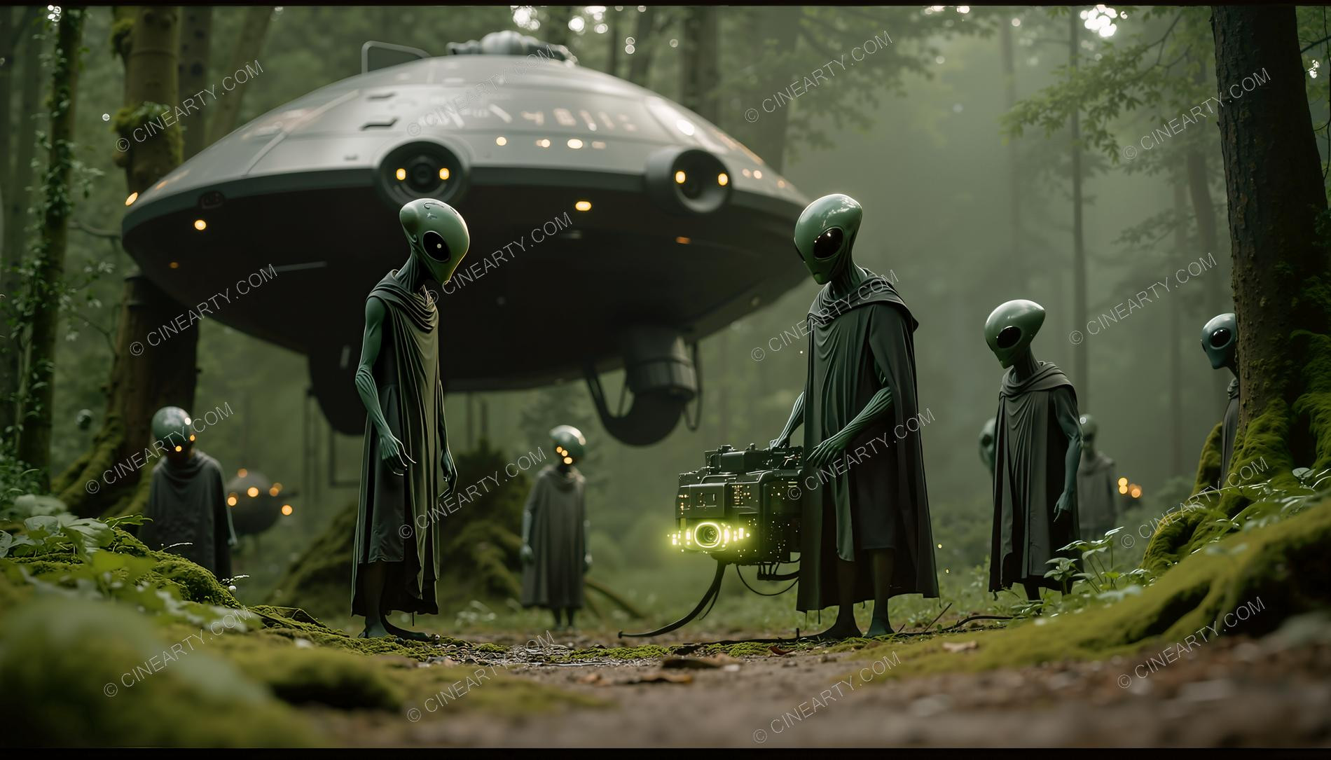 Small Green Aliens 44899