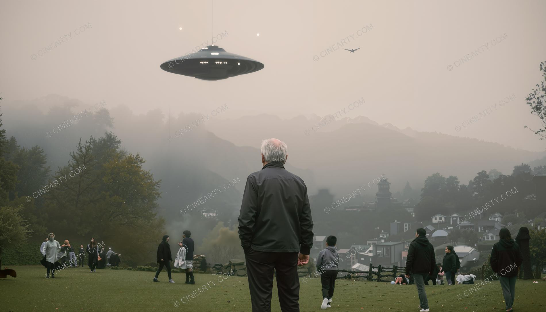 Flying Saucer and a Grandparents 03778