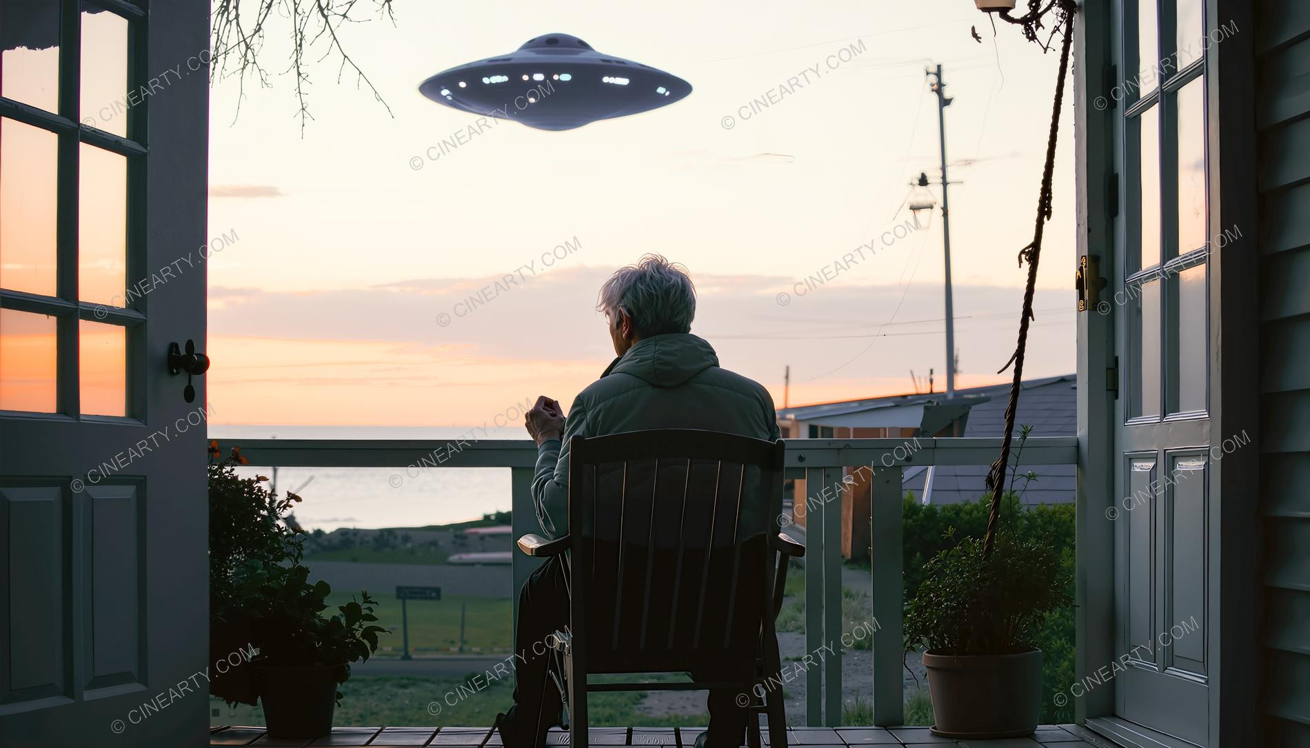 Flying Saucer and a Grandparents 02530