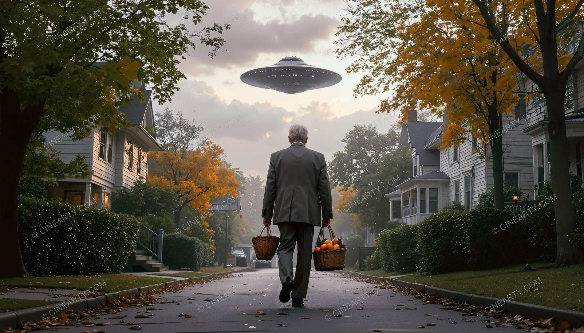 Flying Saucer and a Grandparents 38454