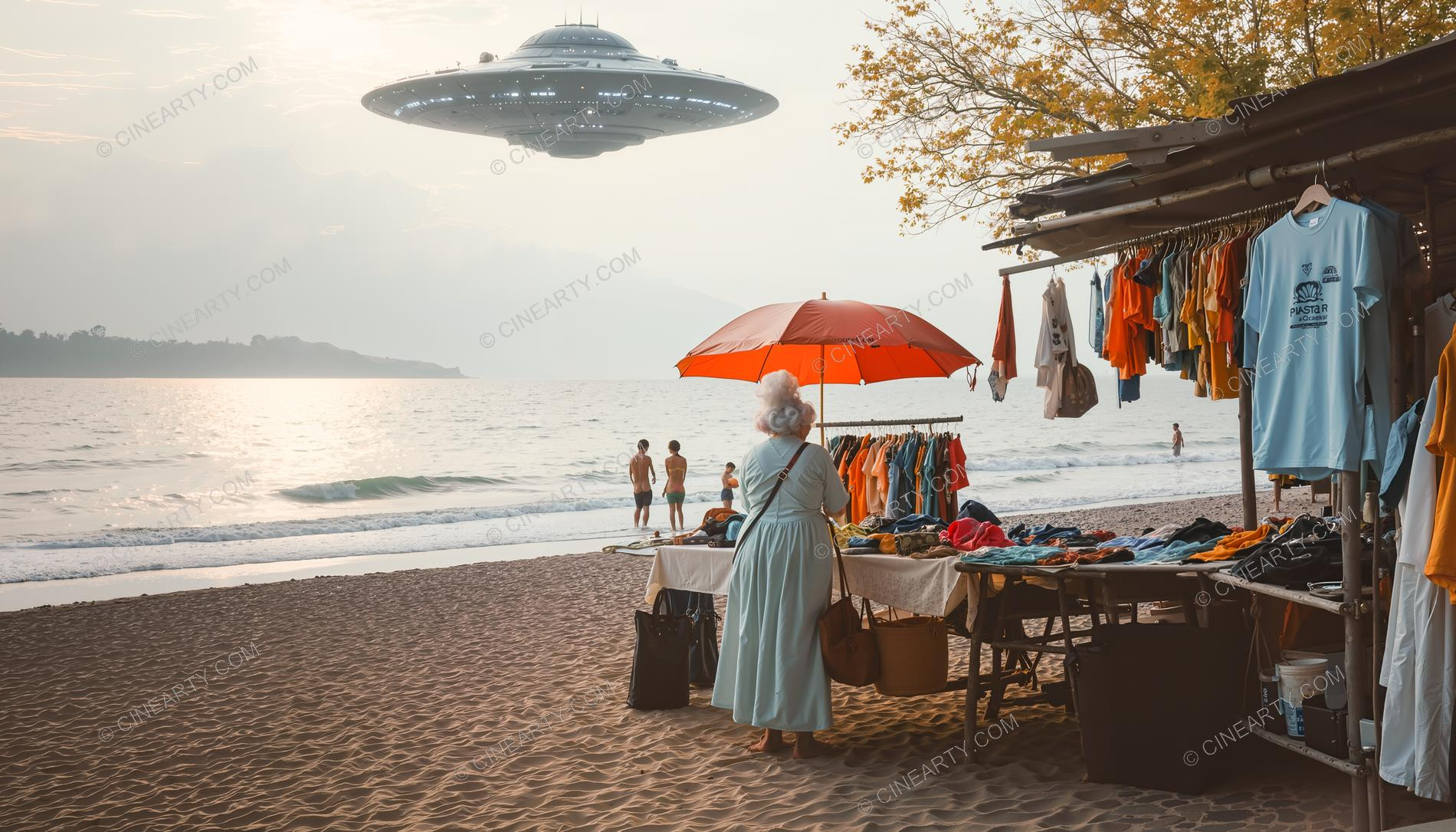 Flying Saucer and a Grandparents 91764