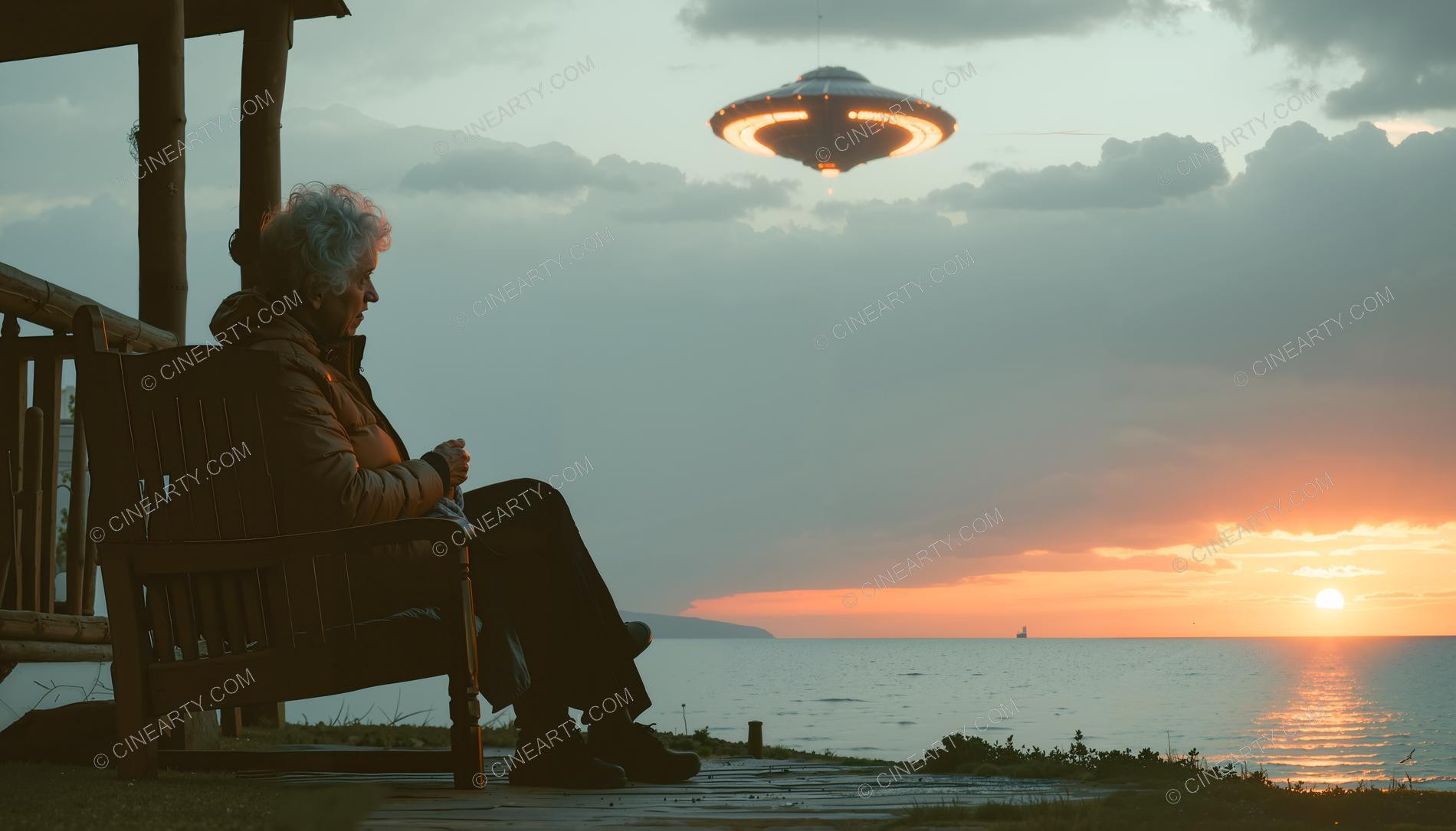 Flying Saucer and a Grandparents 46074