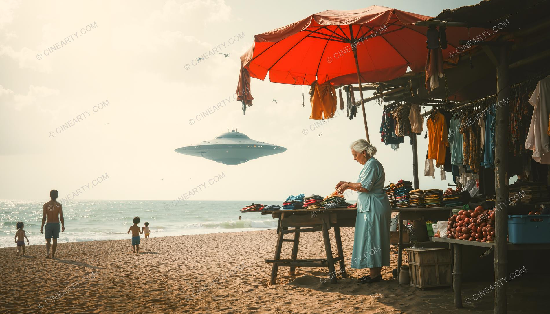 Flying Saucer and a Grandparents 53981