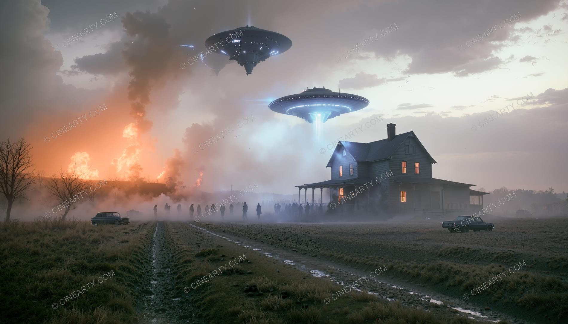 Flying Saucer Crash 63555