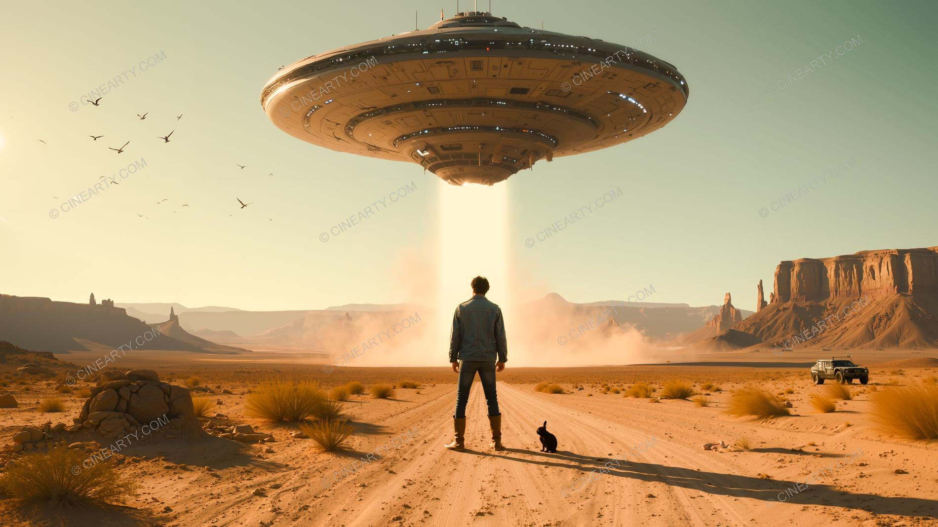 Flying Saucer in Out-of-the-way Place 56764