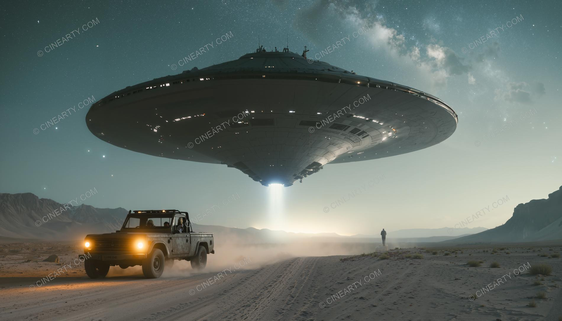 Flying Saucer in Out-of-the-way Place 73523