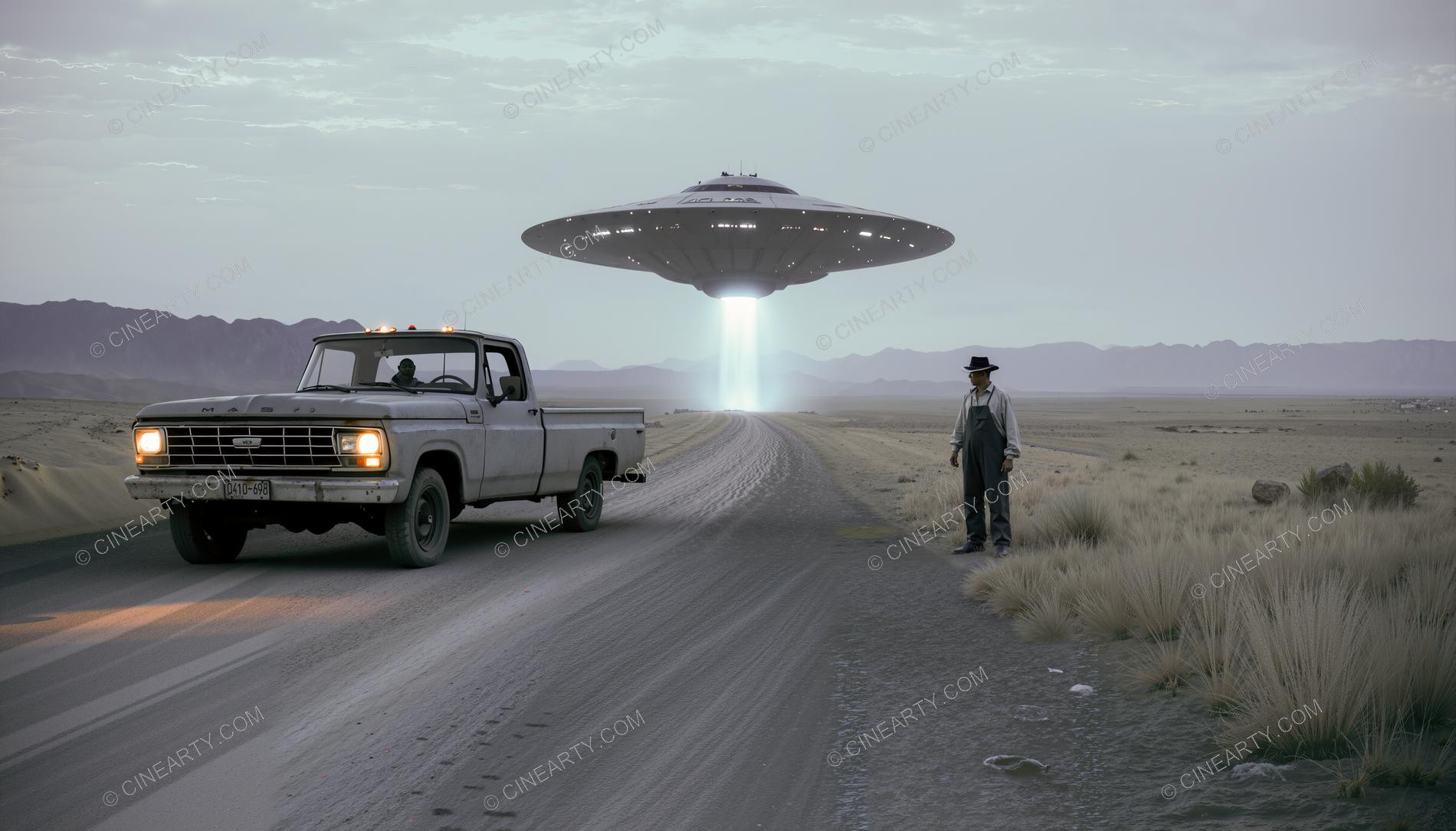 Flying Saucer in Out-of-the-way Place 58434