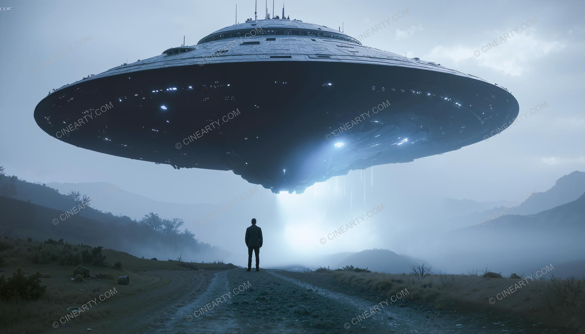 Flying Saucer in Out-of-the-way Place 03182