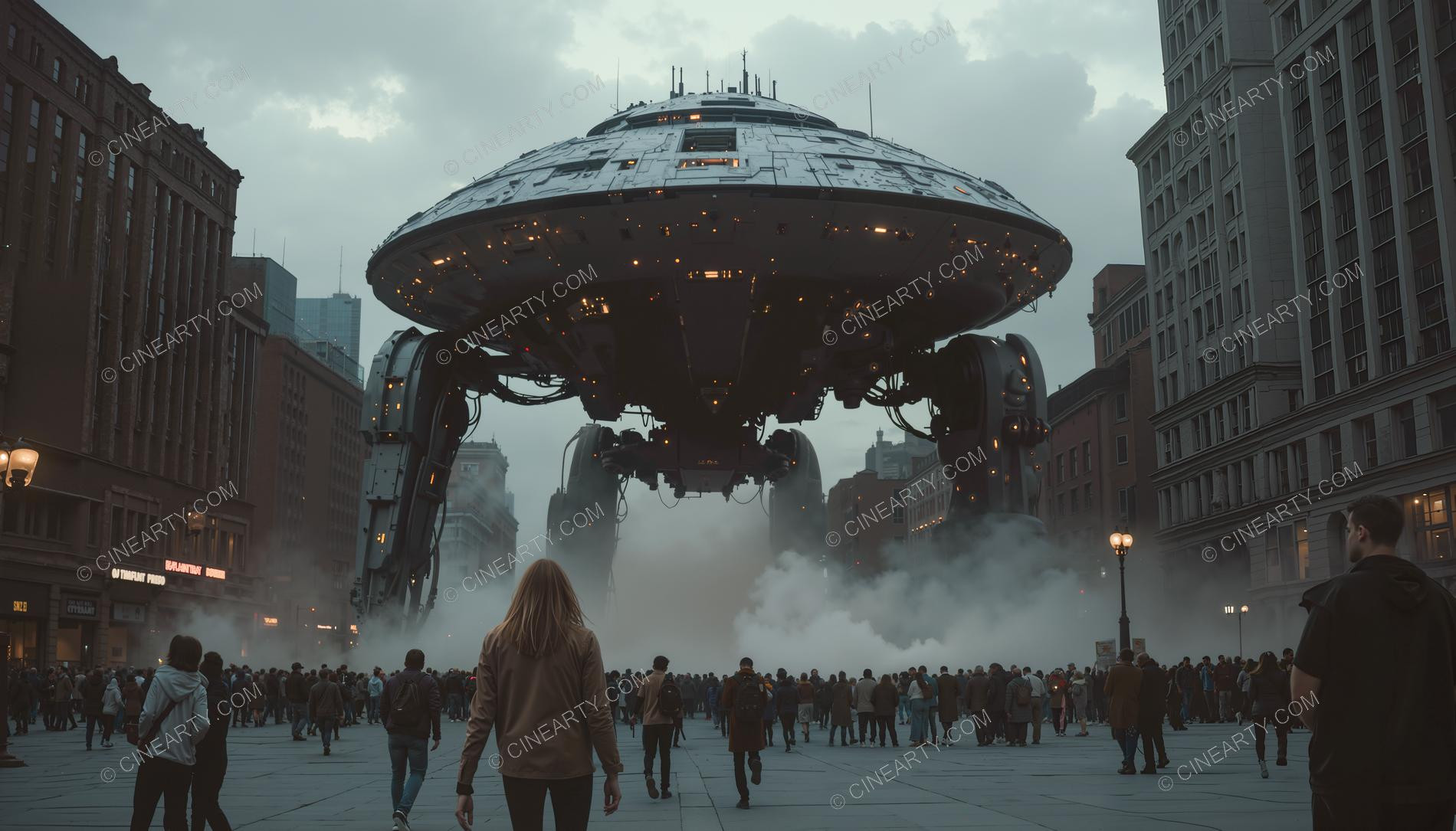 Flying Saucer On Legs 26586