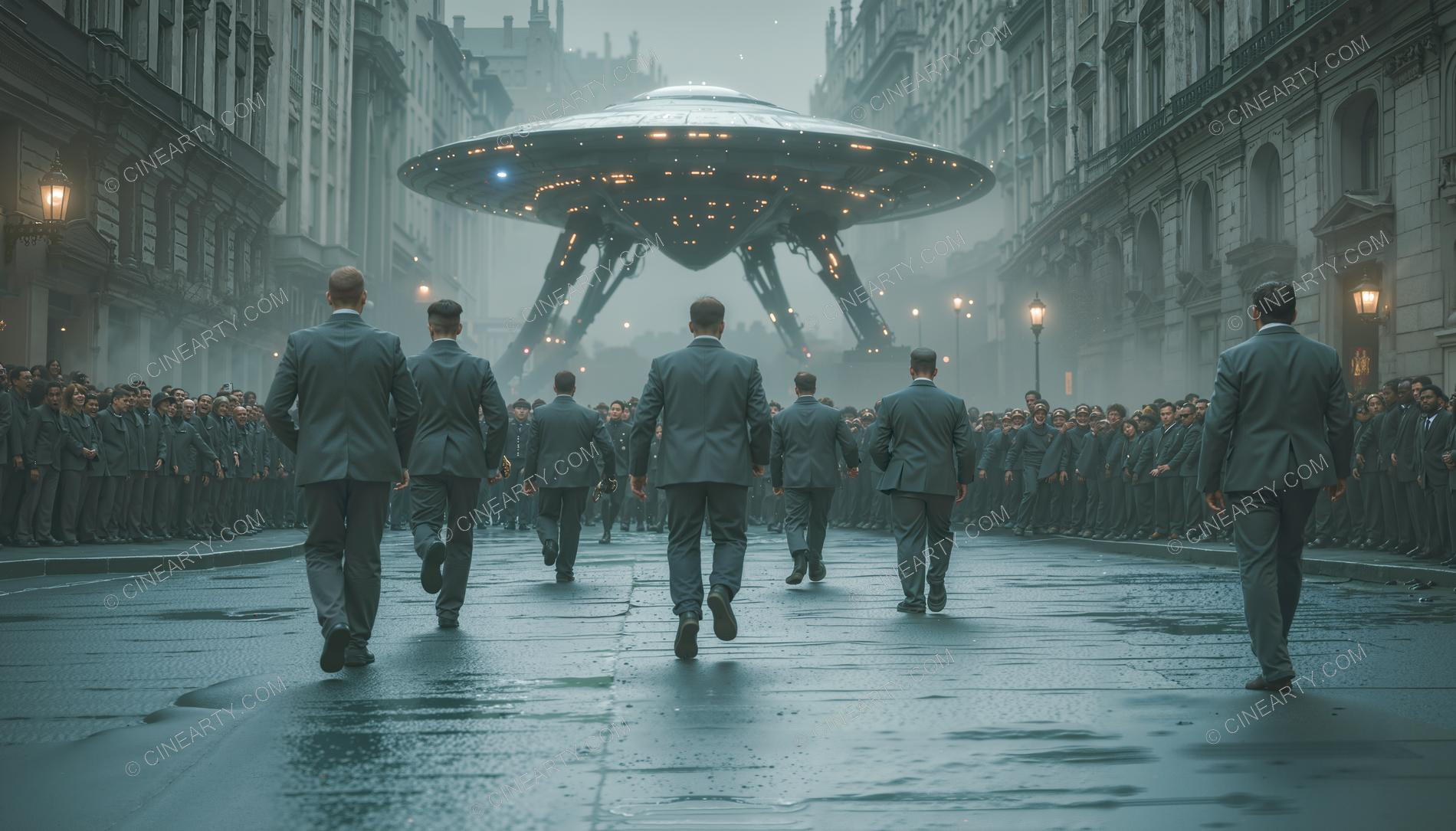 Flying Saucer On Legs 44383