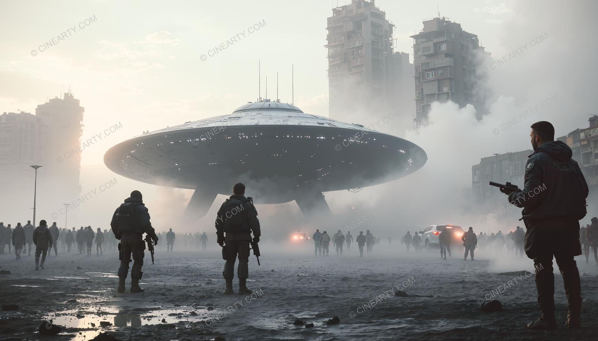 Flying Saucer On Legs 81201