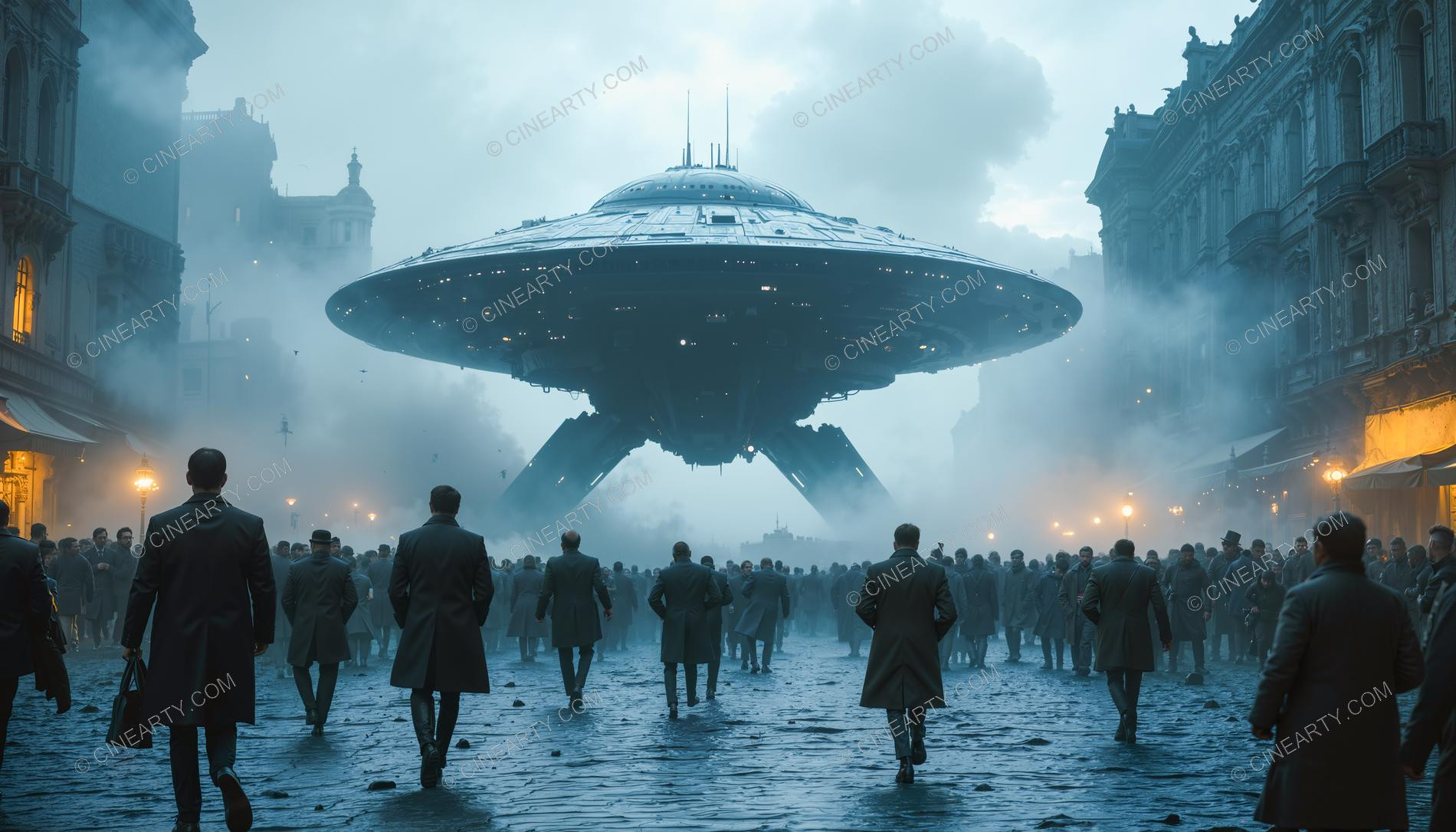 Flying Saucer On Legs 71601