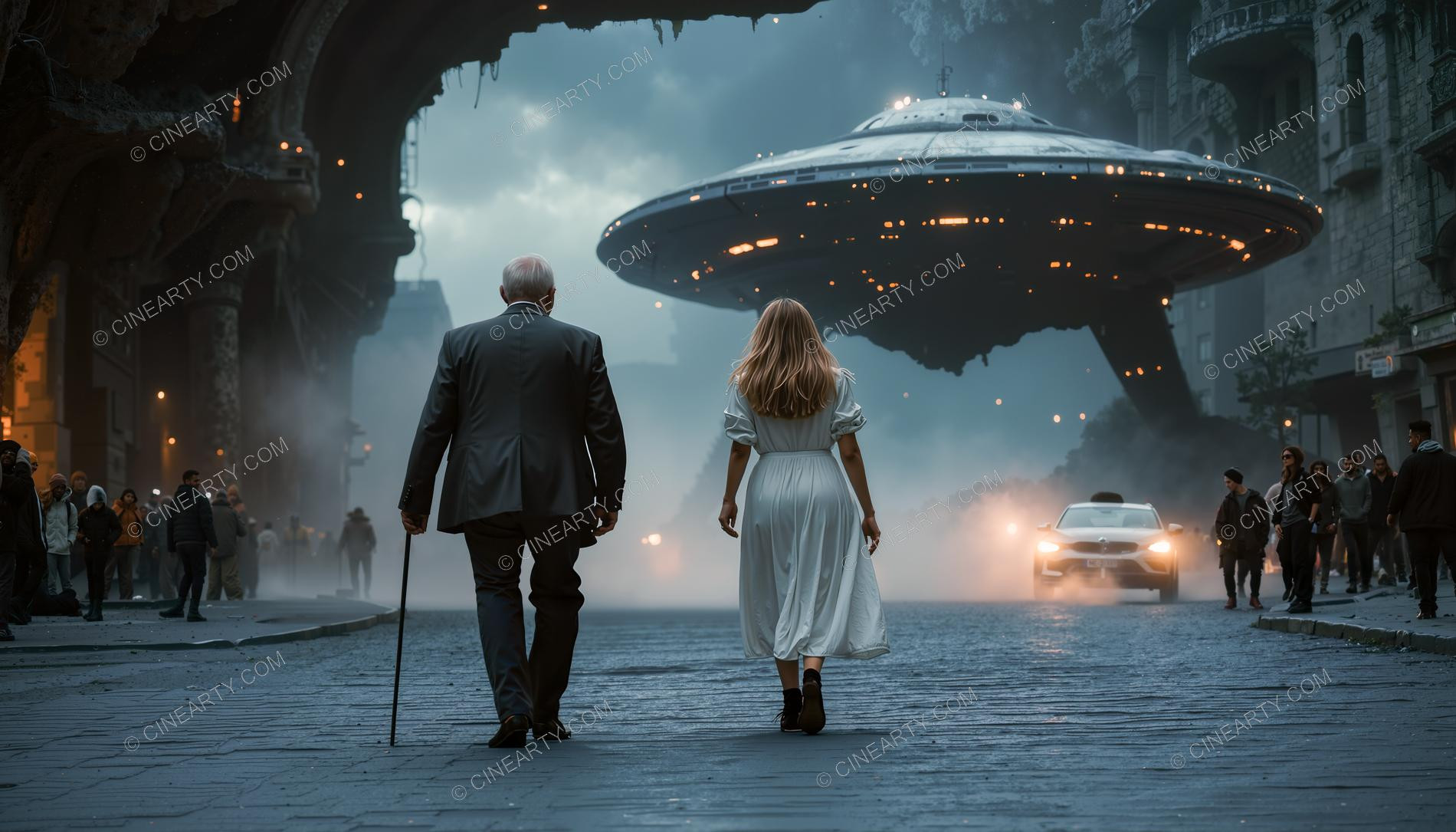 Flying Saucer On Legs 67820