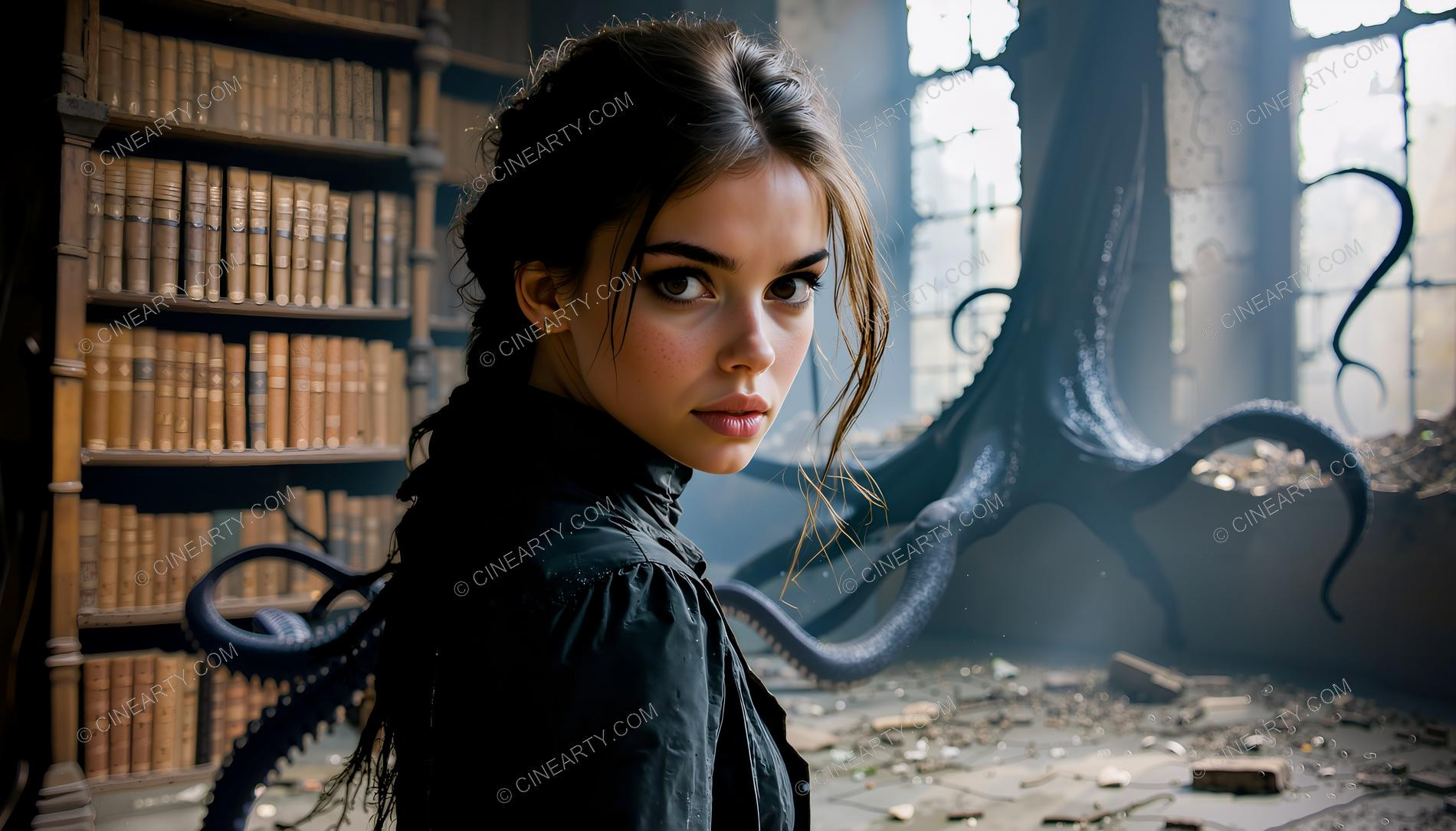 Beauty and Magical Beings on the Background 23995