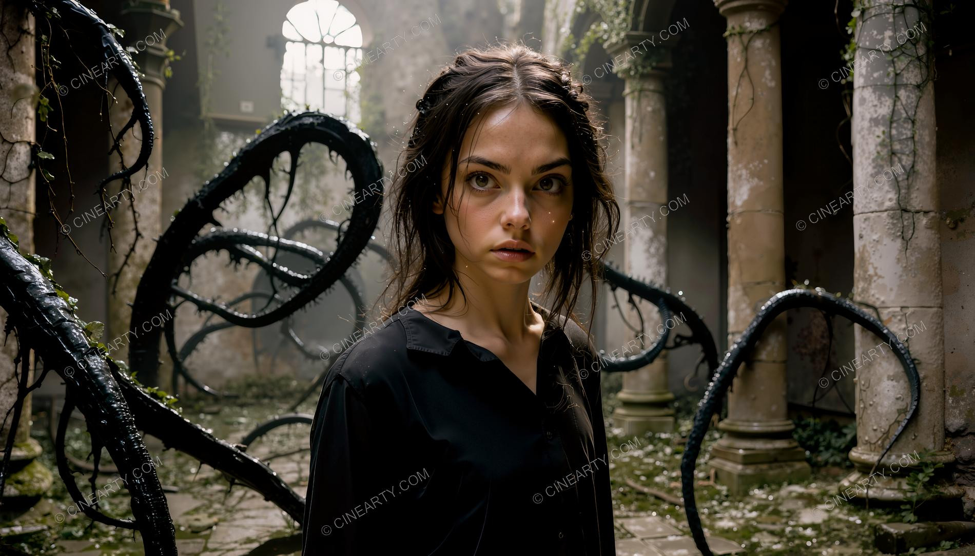 Beauty and Magical Beings on the Background 09708