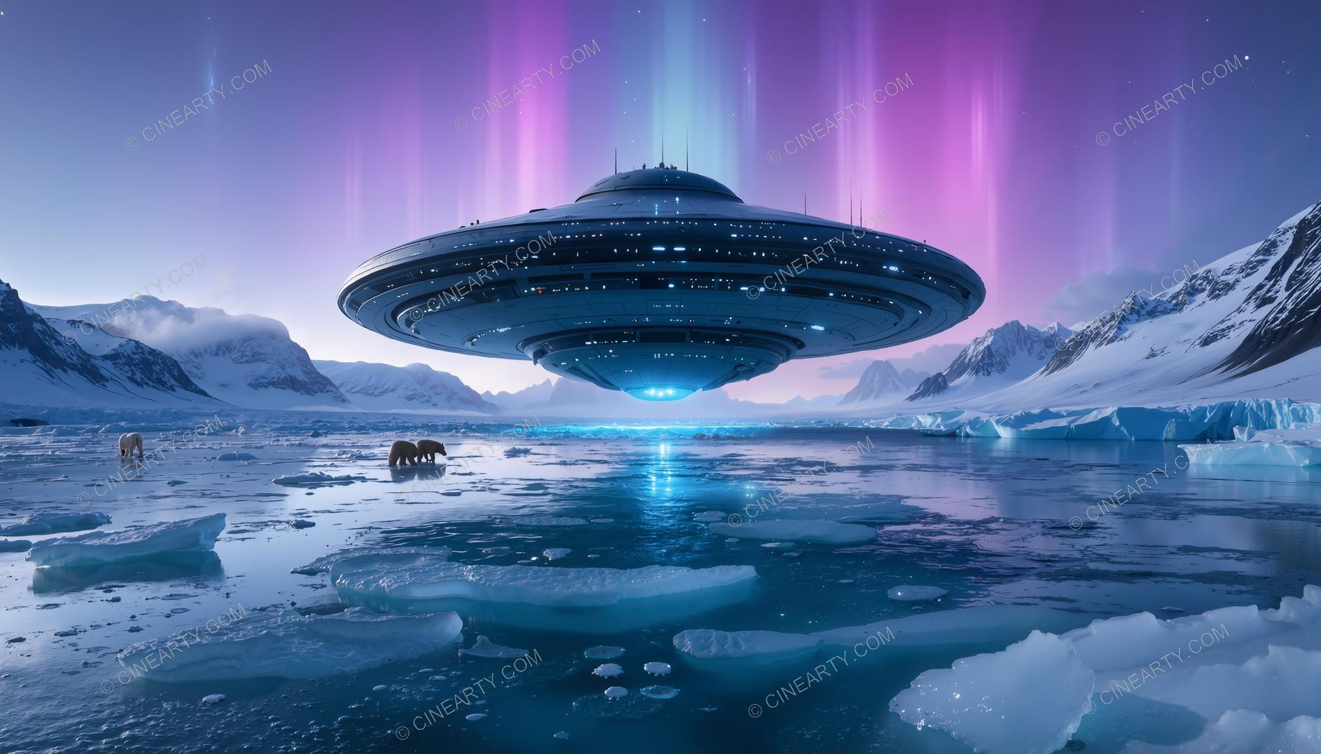 Flying Saucers in an Ice 39886