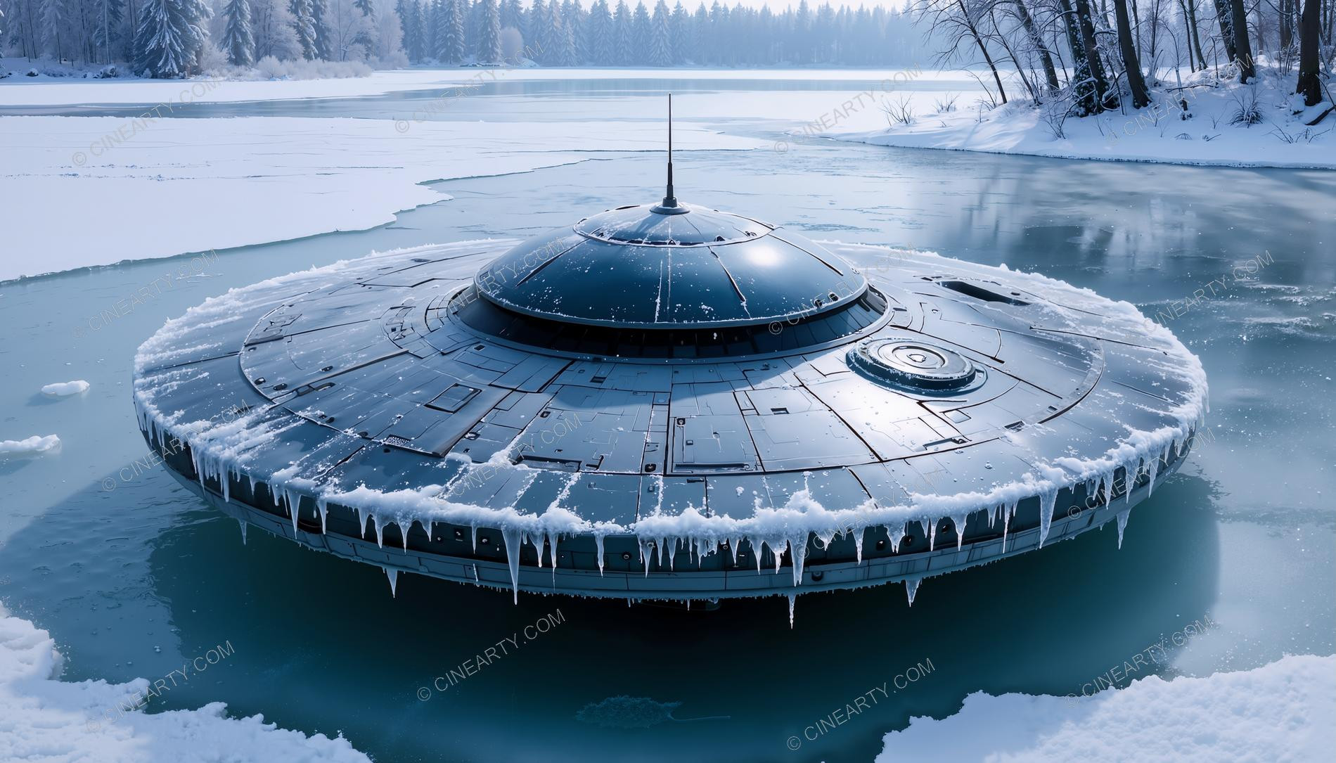 Flying Saucers in an Ice 21214