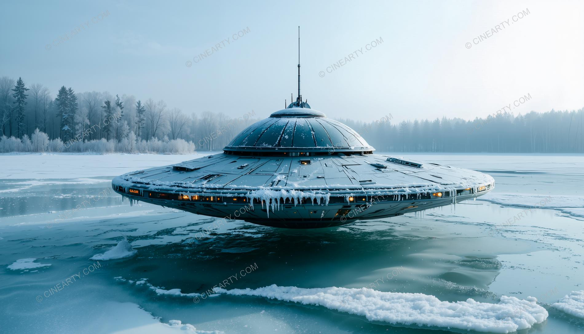 Flying Saucers in an Ice 28505