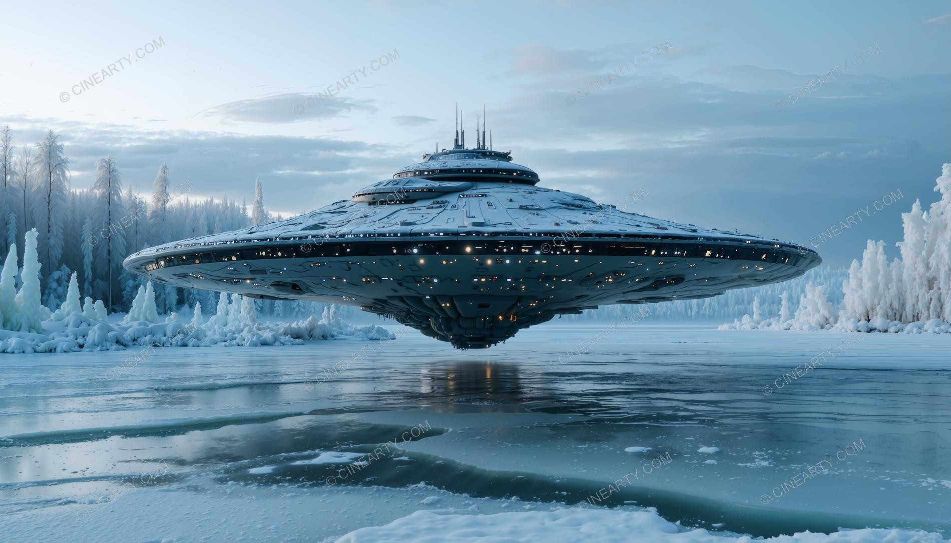 Flying Saucers in an Ice 24011