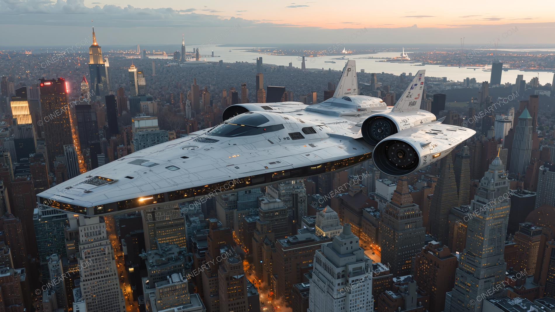 Spaceship Arrived on the Earth 00731