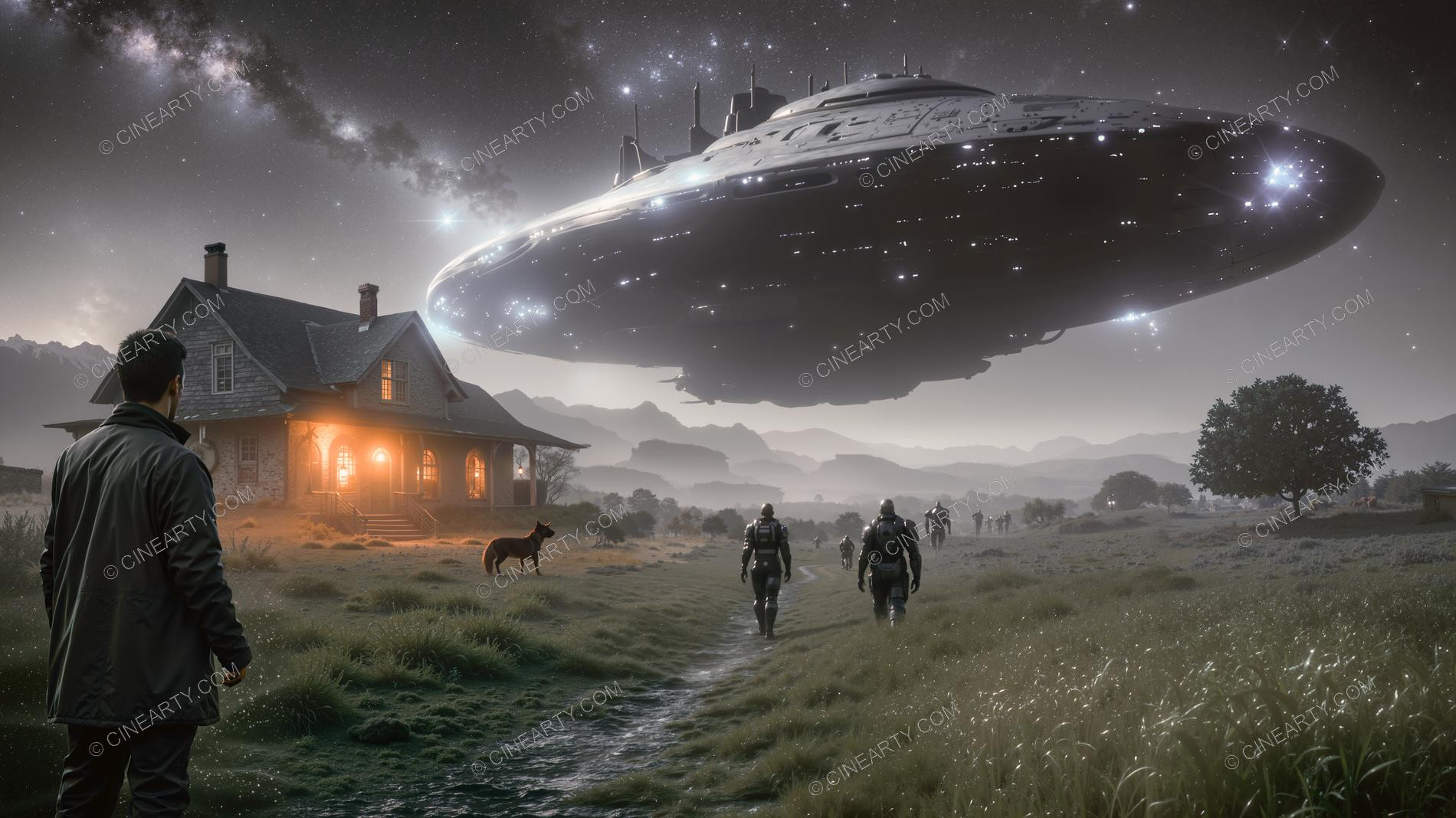 Spaceship Arrived on the Earth 27474