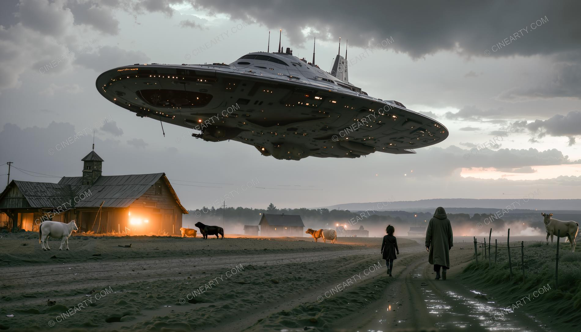 Spaceship Arrived on the Earth 30615