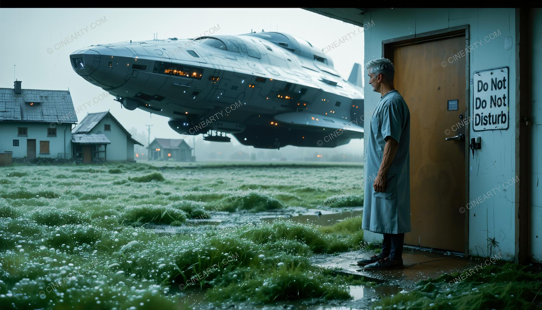 Spaceship Arrived on the Earth 07056