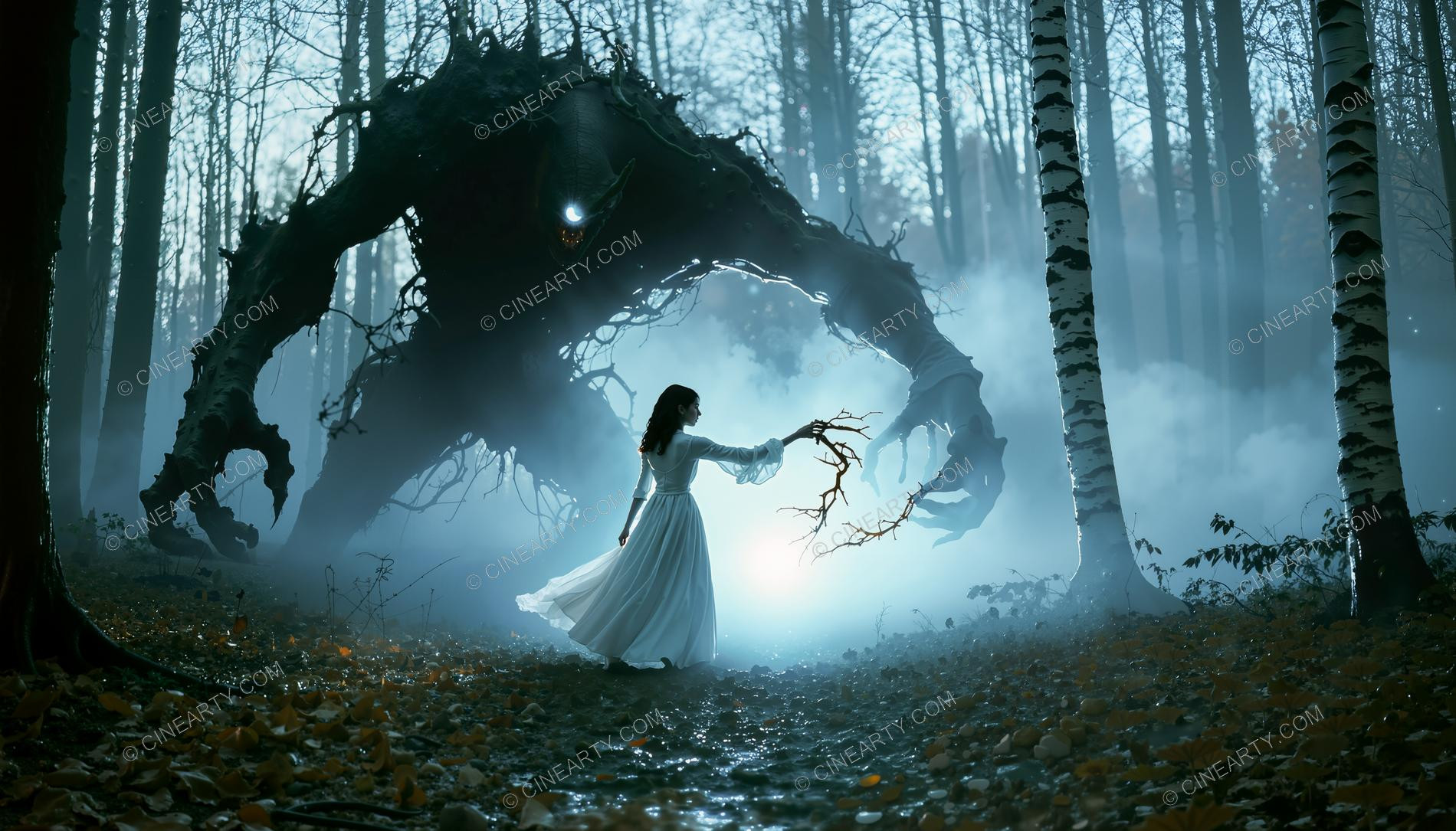 Magical Beast and Girl at Peace 97576