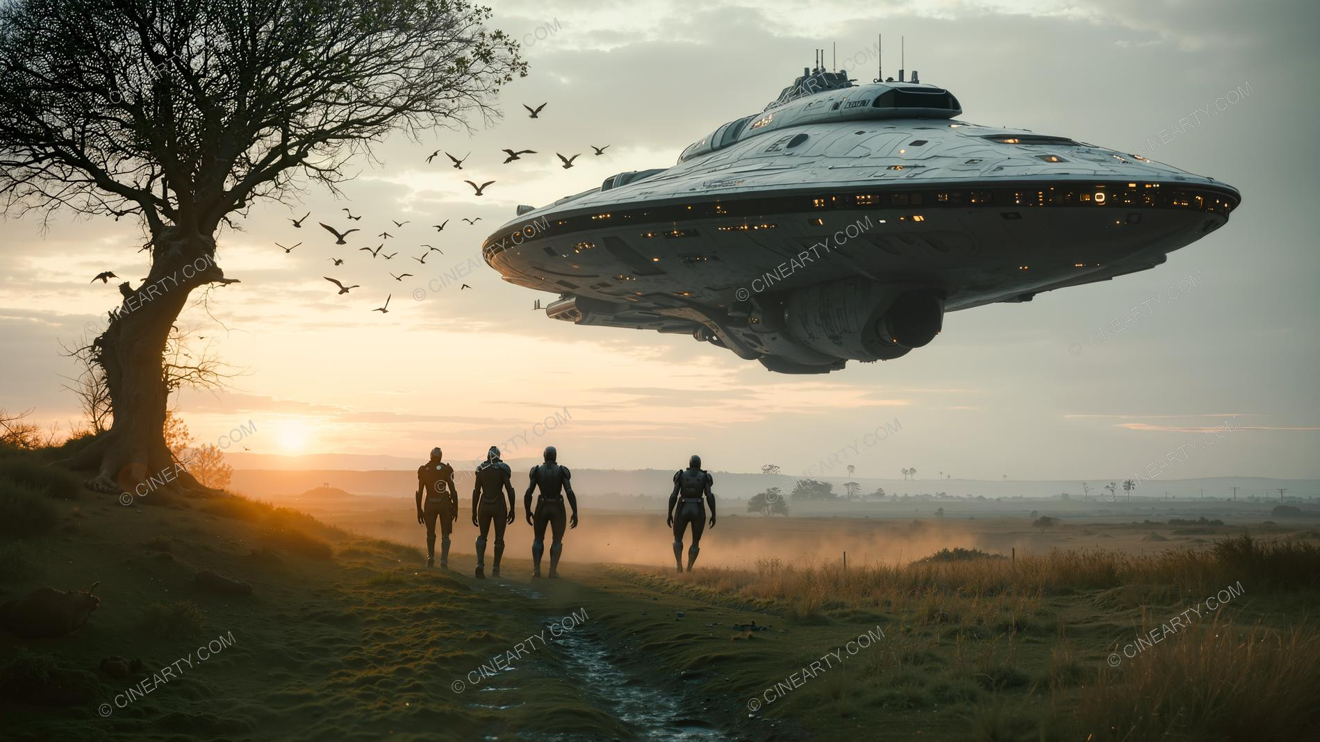 Spaceship Arrived on the Earth 31381