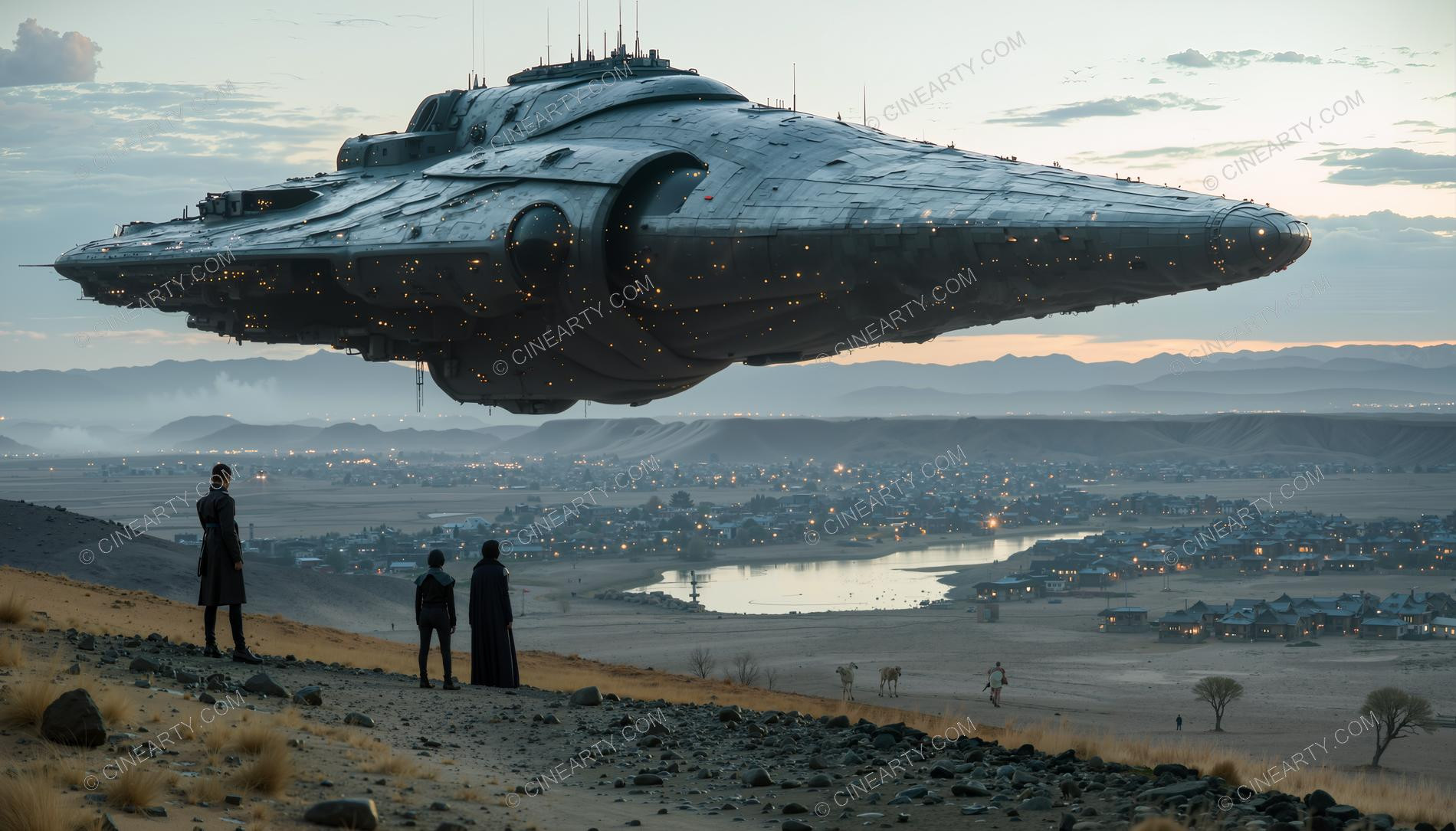 Spaceship Arrived on the Earth 05494