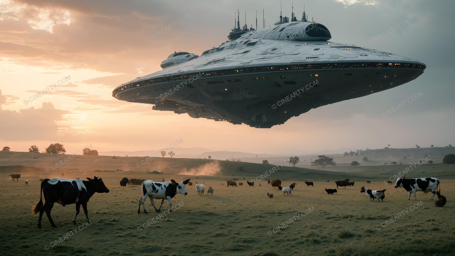 Spaceship Arrived on the Earth 23345