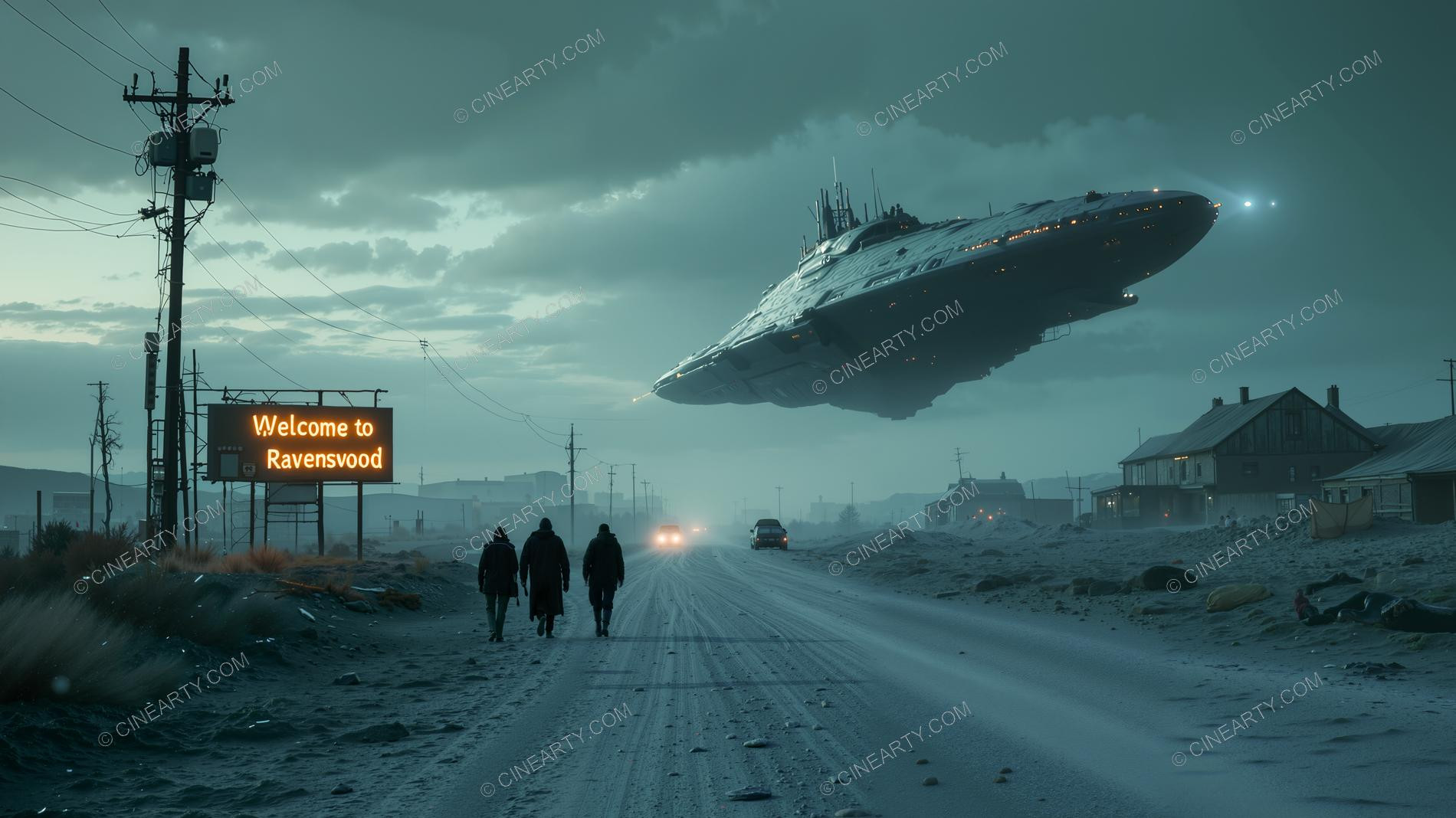 Spaceship Arrived on the Earth 52801