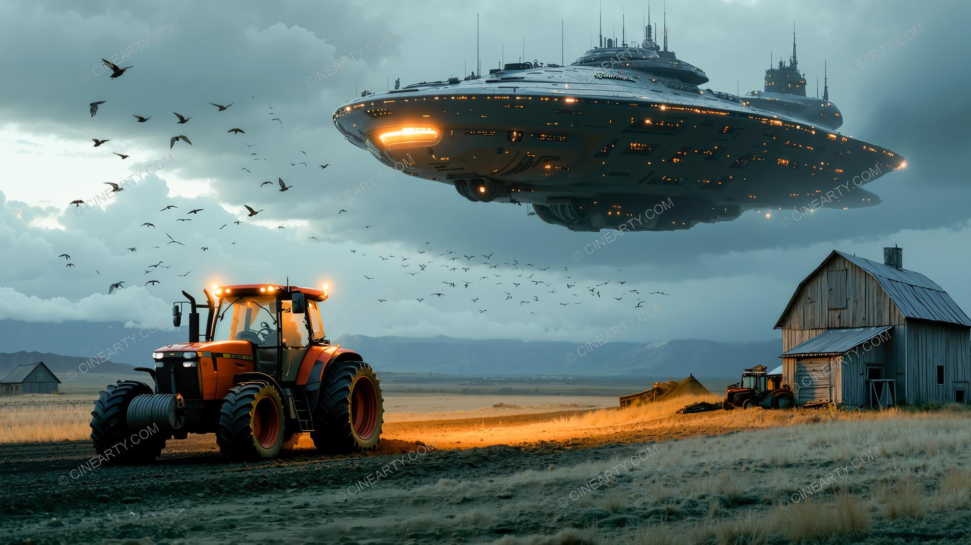 Spaceship Arrived on the Earth 25798