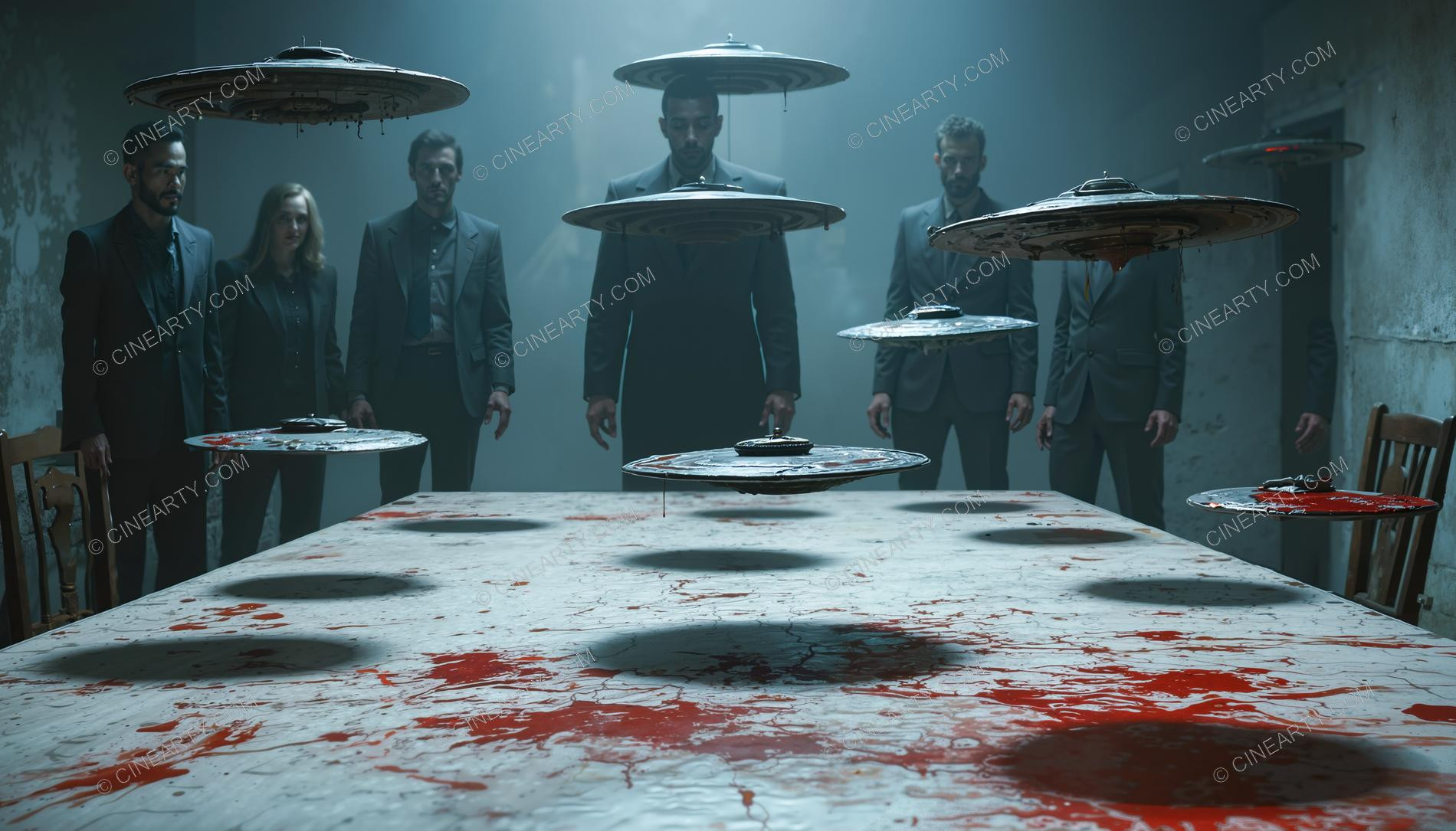 Unusual Scenes with Aliens UFO 23790